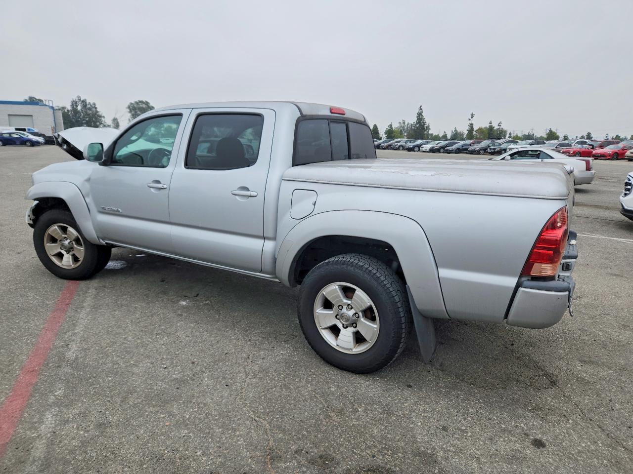 2006 Toyota Tacoma Double Cab Prerunner Серебряный vin: 3TMJU62N96M024131