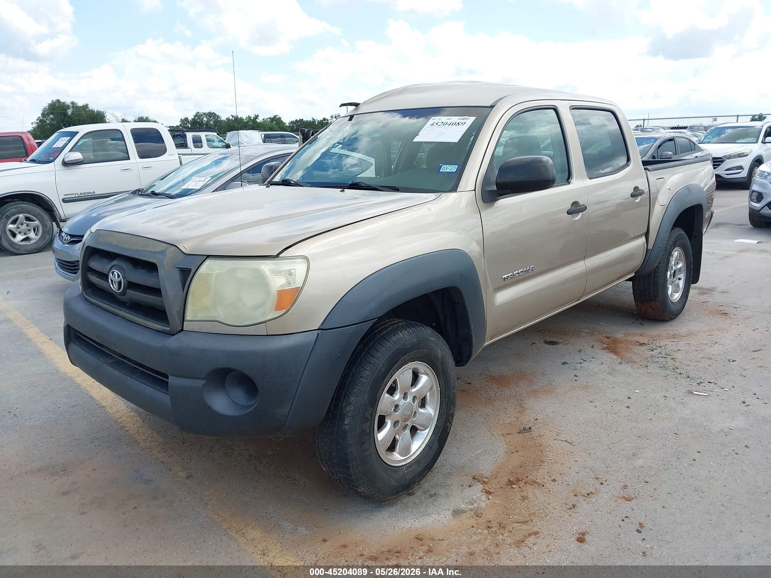 2007 Toyota Tacoma Prerunner V6 Tan vin: 3TMJU62N97M046552