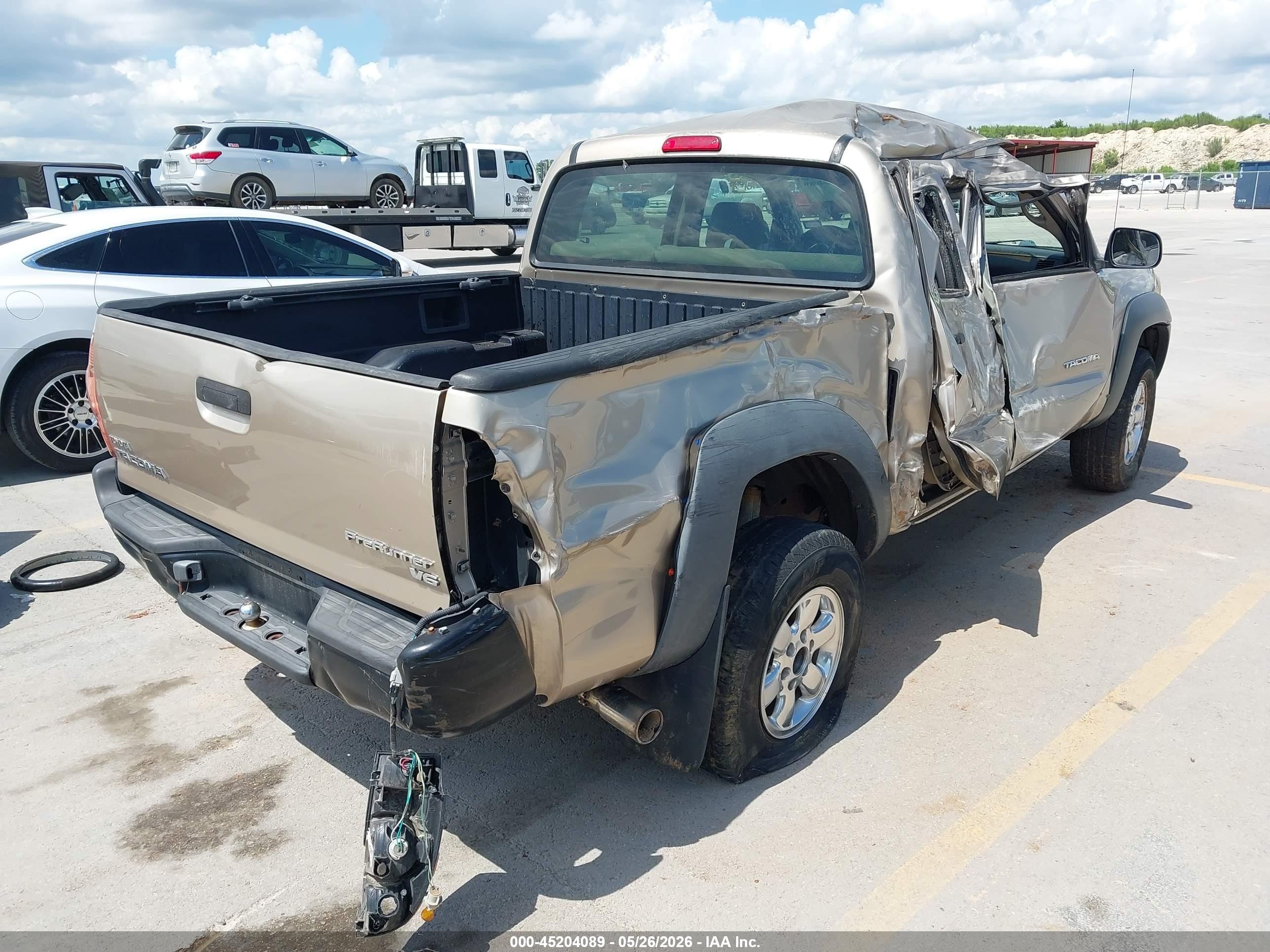 2007 Toyota Tacoma Prerunner V6 Tan vin: 3TMJU62N97M046552