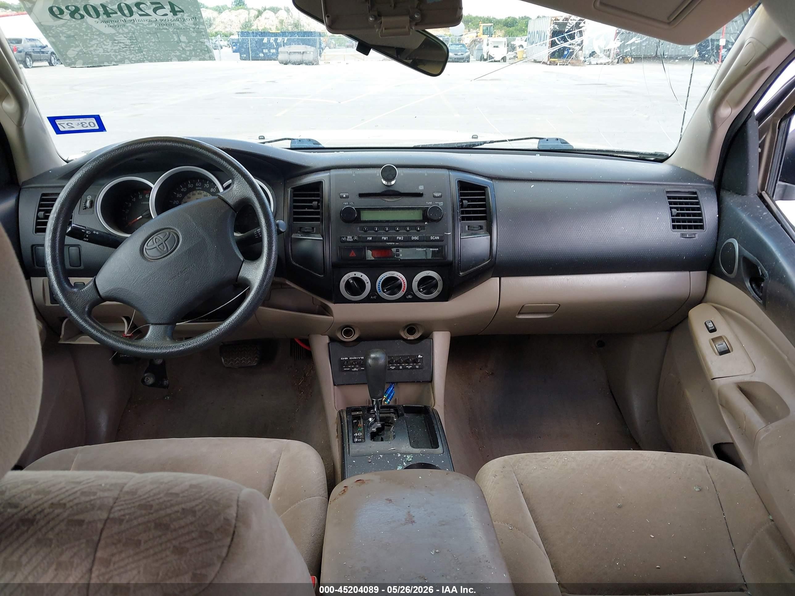 2007 Toyota Tacoma Prerunner V6 Tan vin: 3TMJU62N97M046552