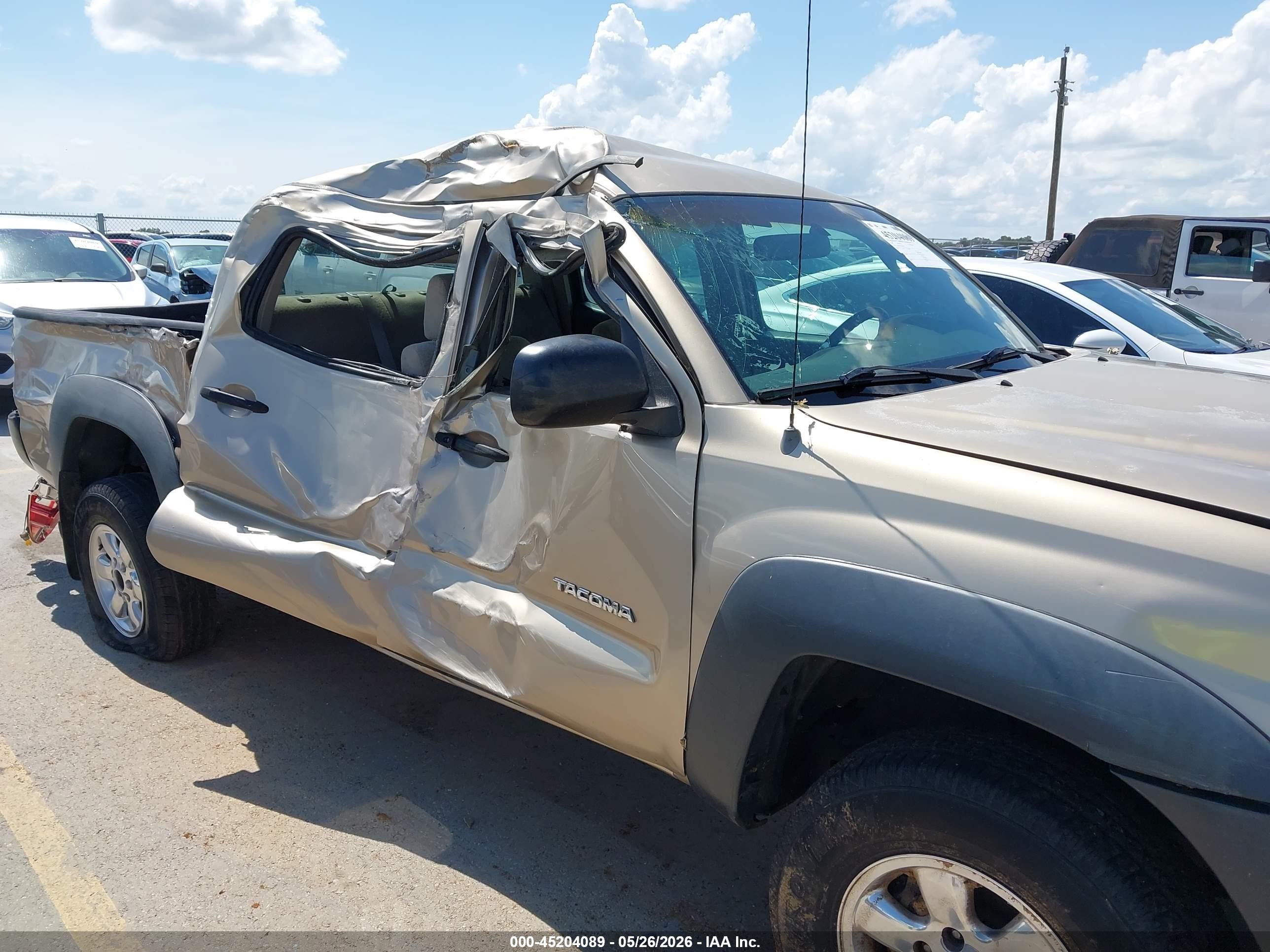 2007 Toyota Tacoma Prerunner V6 Tan vin: 3TMJU62N97M046552