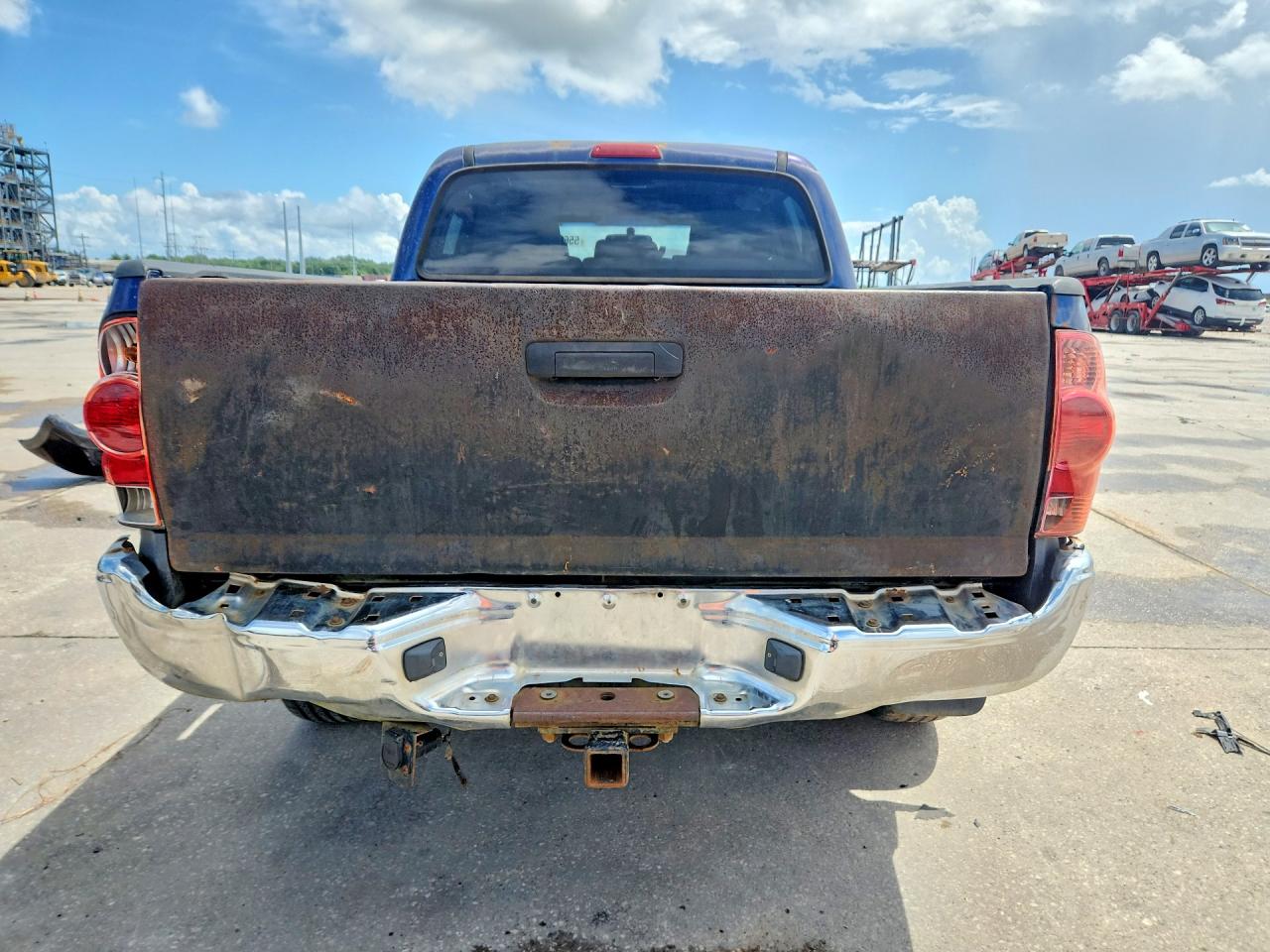 2008 Toyota Tacoma Double Cab Prerunner Blue vin: 3TMJU62N98M050098