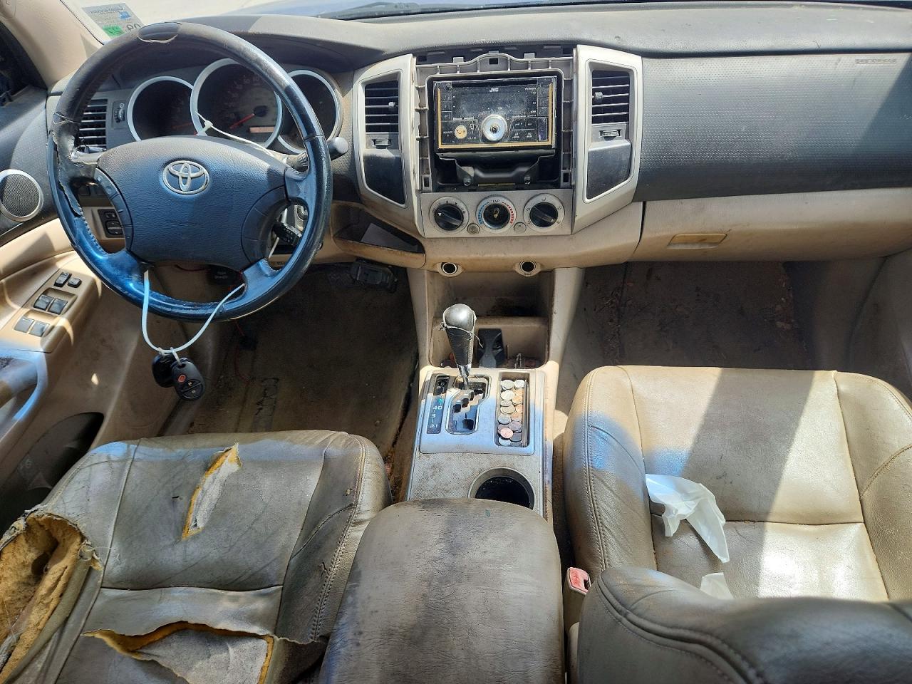 2008 Toyota Tacoma Double Cab Prerunner Blue vin: 3TMJU62N98M050098