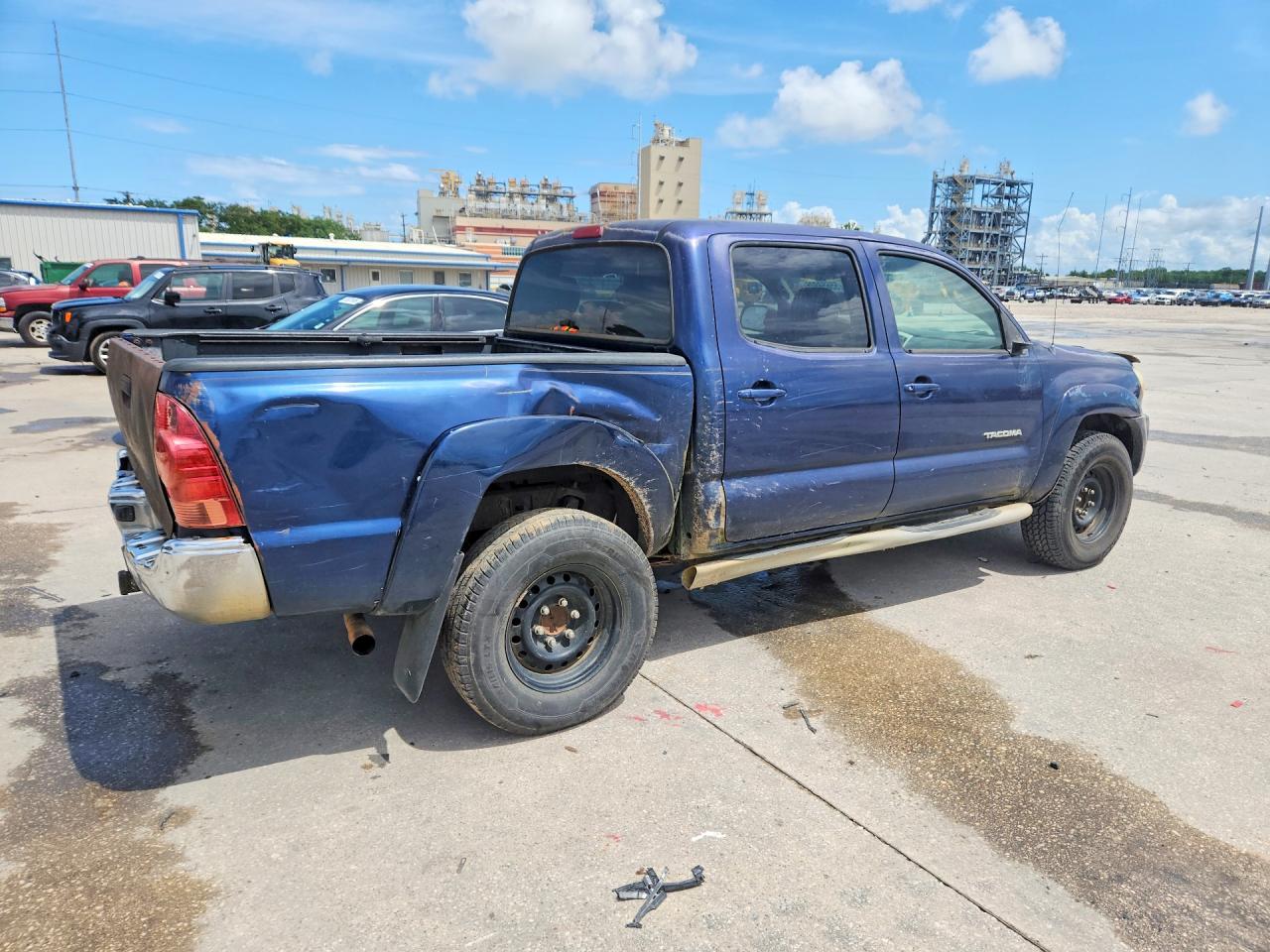 2008 Toyota Tacoma Double Cab Prerunner Blue vin: 3TMJU62N98M050098