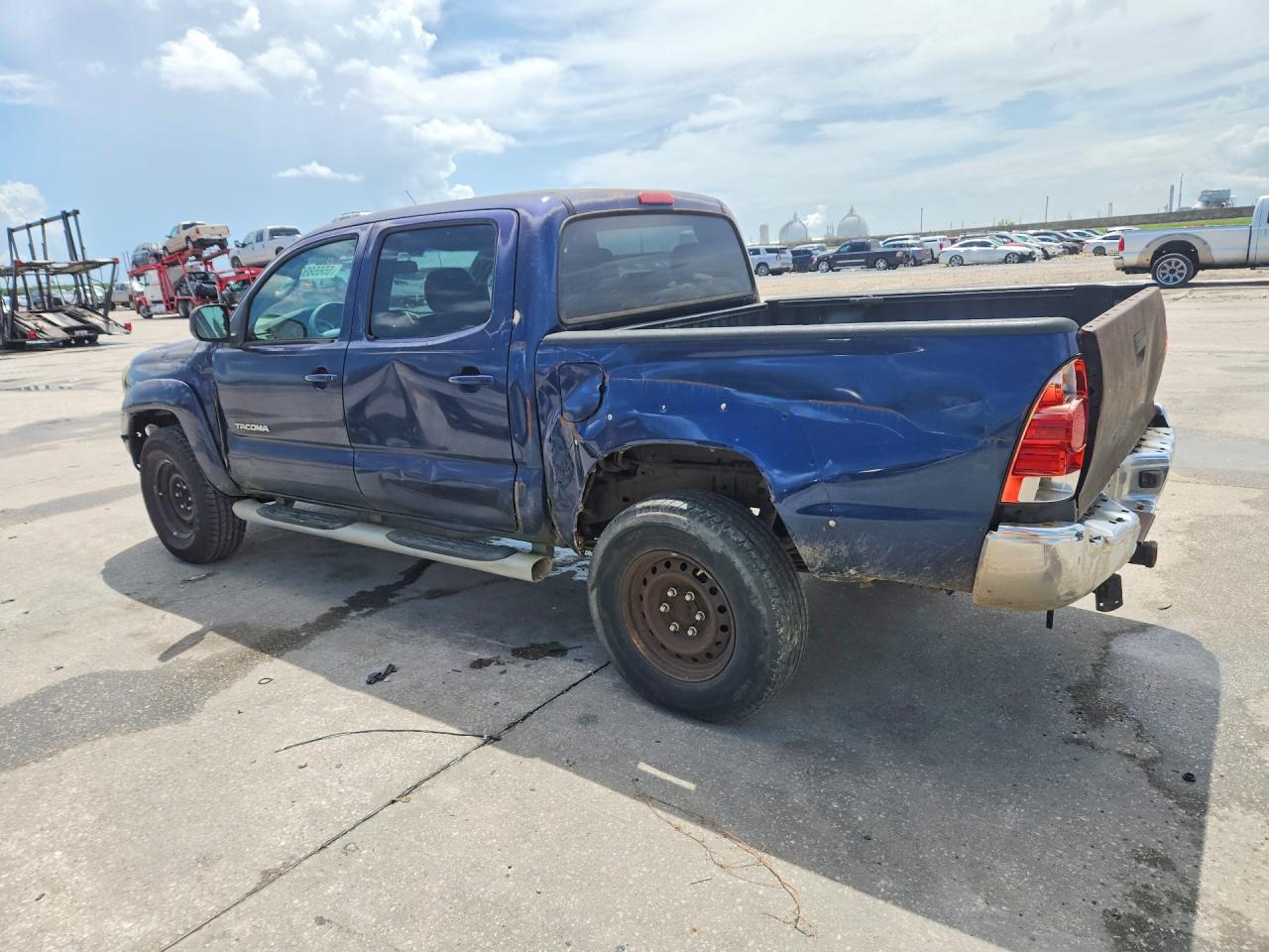 2008 Toyota Tacoma Double Cab Prerunner Blue vin: 3TMJU62N98M050098