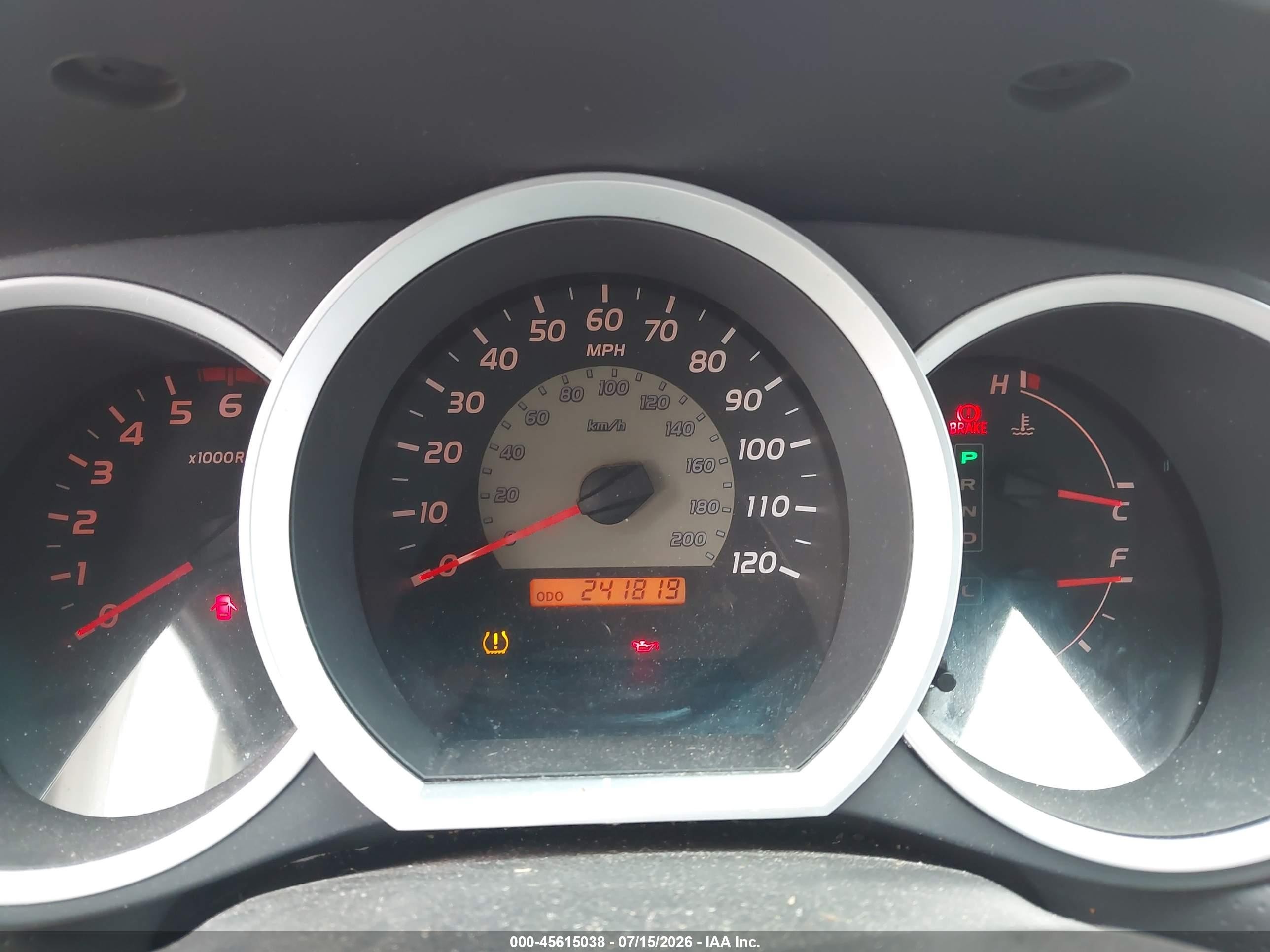 2008 Toyota Tacoma Prerunner V6 Red vin: 3TMJU62N98M061375