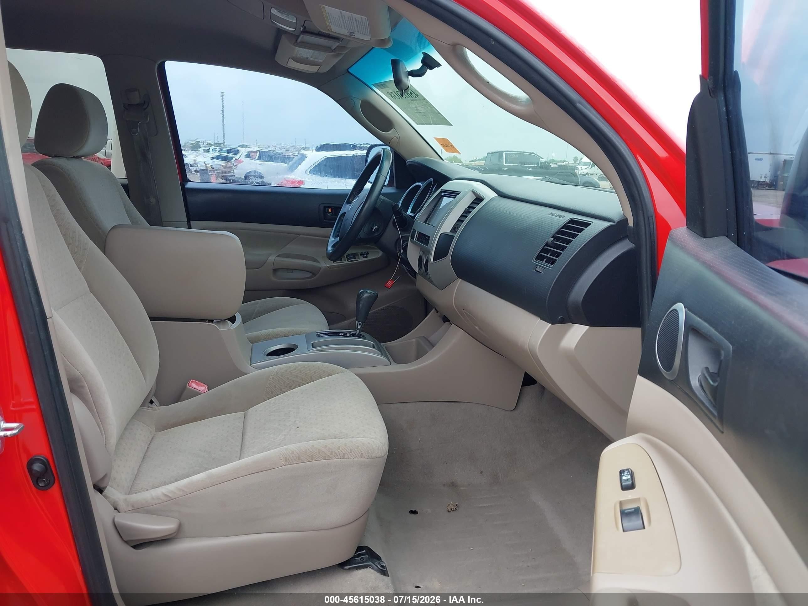 2008 Toyota Tacoma Prerunner V6 Red vin: 3TMJU62N98M061375