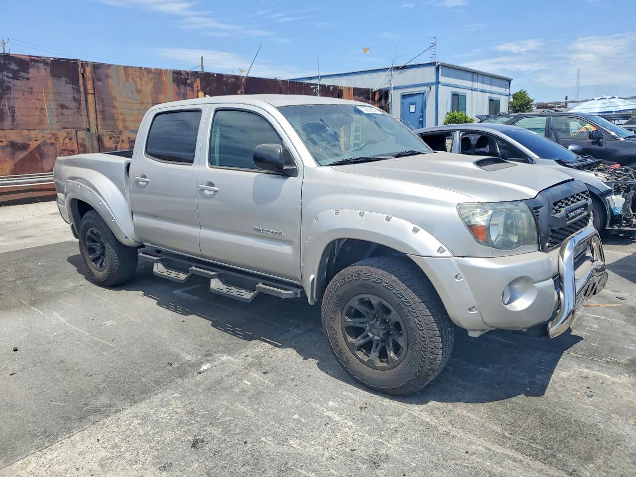 2008 Toyota Tacoma Double Cab Prerunner Серебряный vin: 3TMJU62N98M068150