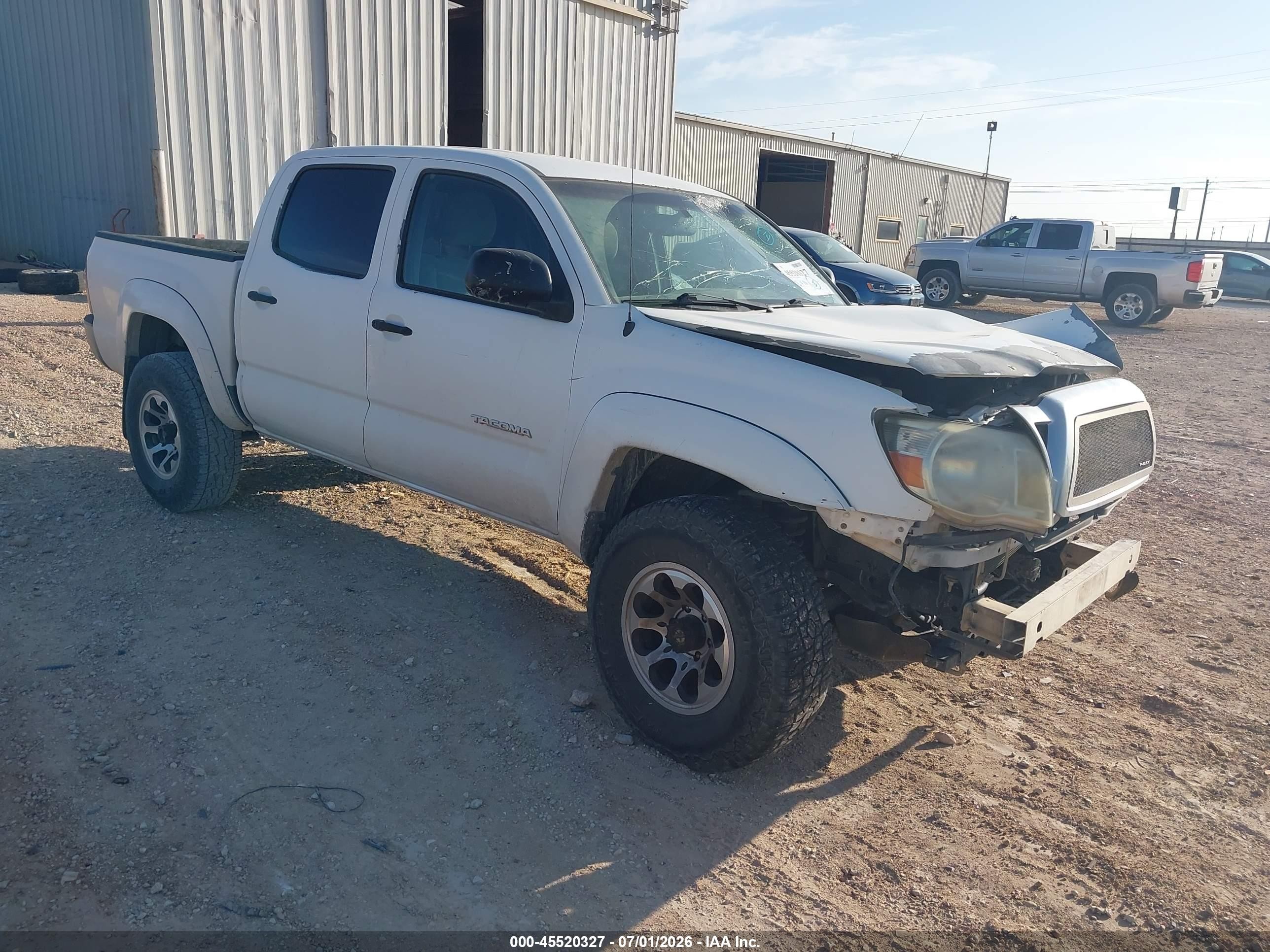 2009 Toyota Tacoma Prerunner V6 White vin: 3TMJU62N99M087878
