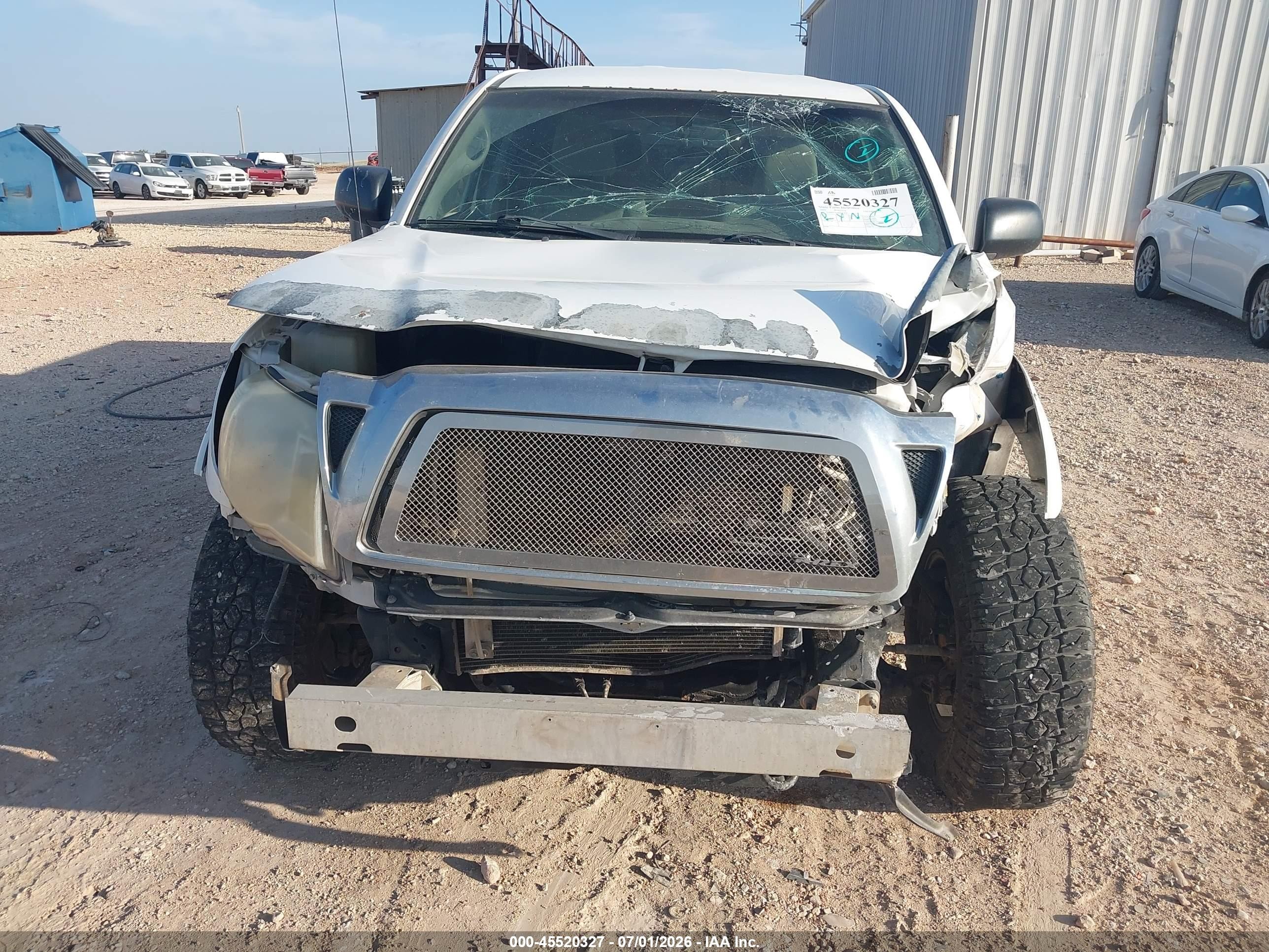 2009 Toyota Tacoma Prerunner V6 White vin: 3TMJU62N99M087878