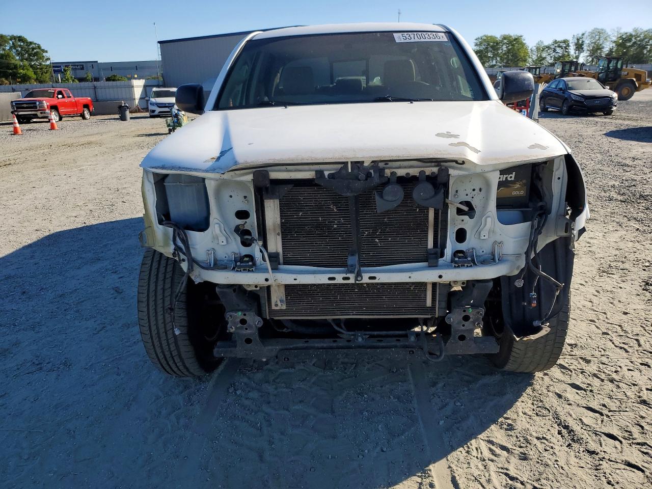 2005 Toyota Tacoma Double Cab Prerunner White vin: 3TMJU62NX5M001570