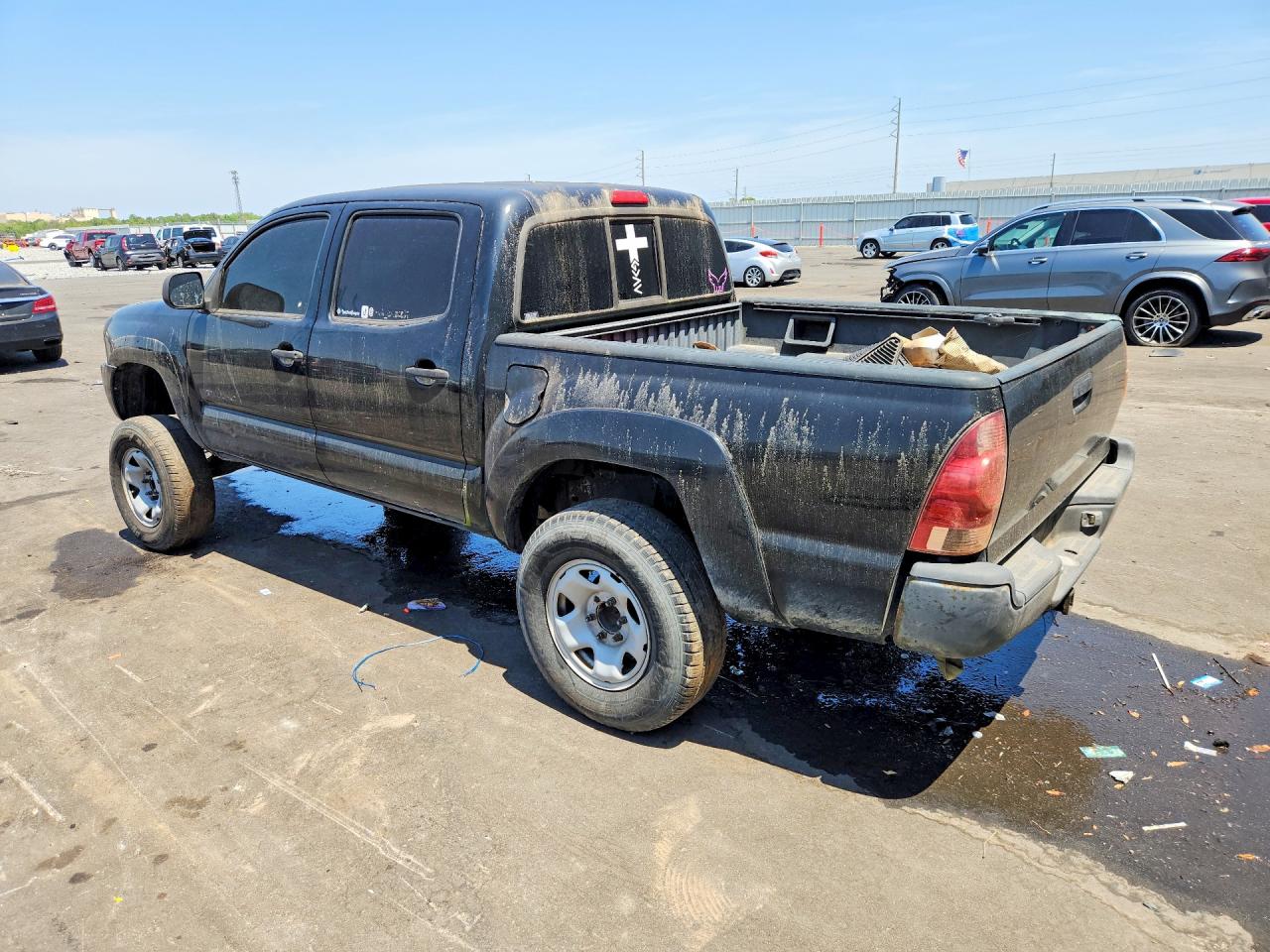 2006 Toyota Tacoma Double Cab Prerunner Black vin: 3TMJU62NX6M009489