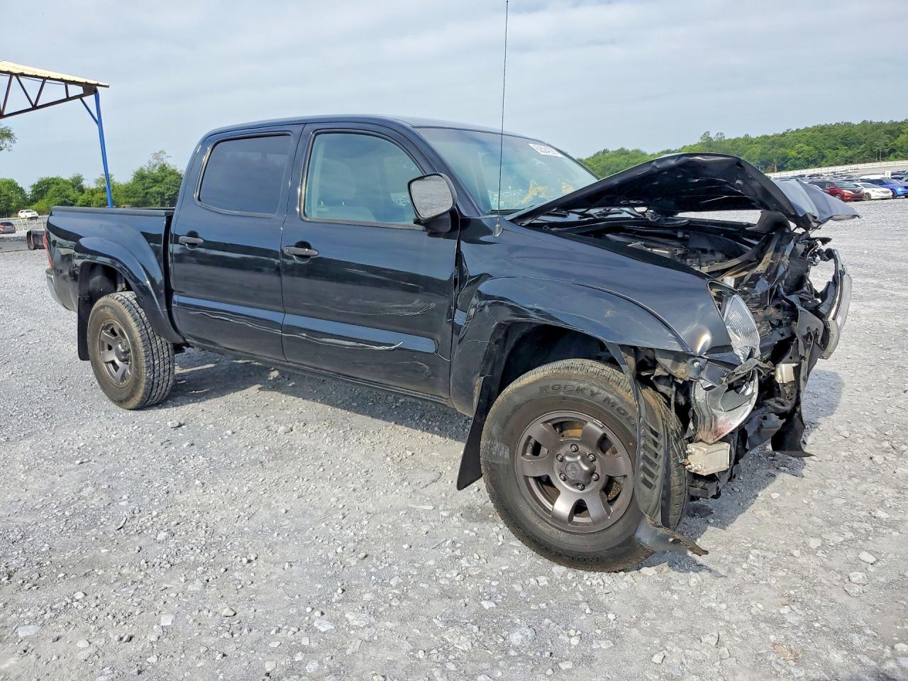 2007 Toyota Tacoma Double Cab Prerunner Black vin: 3TMJU62NX7M029565