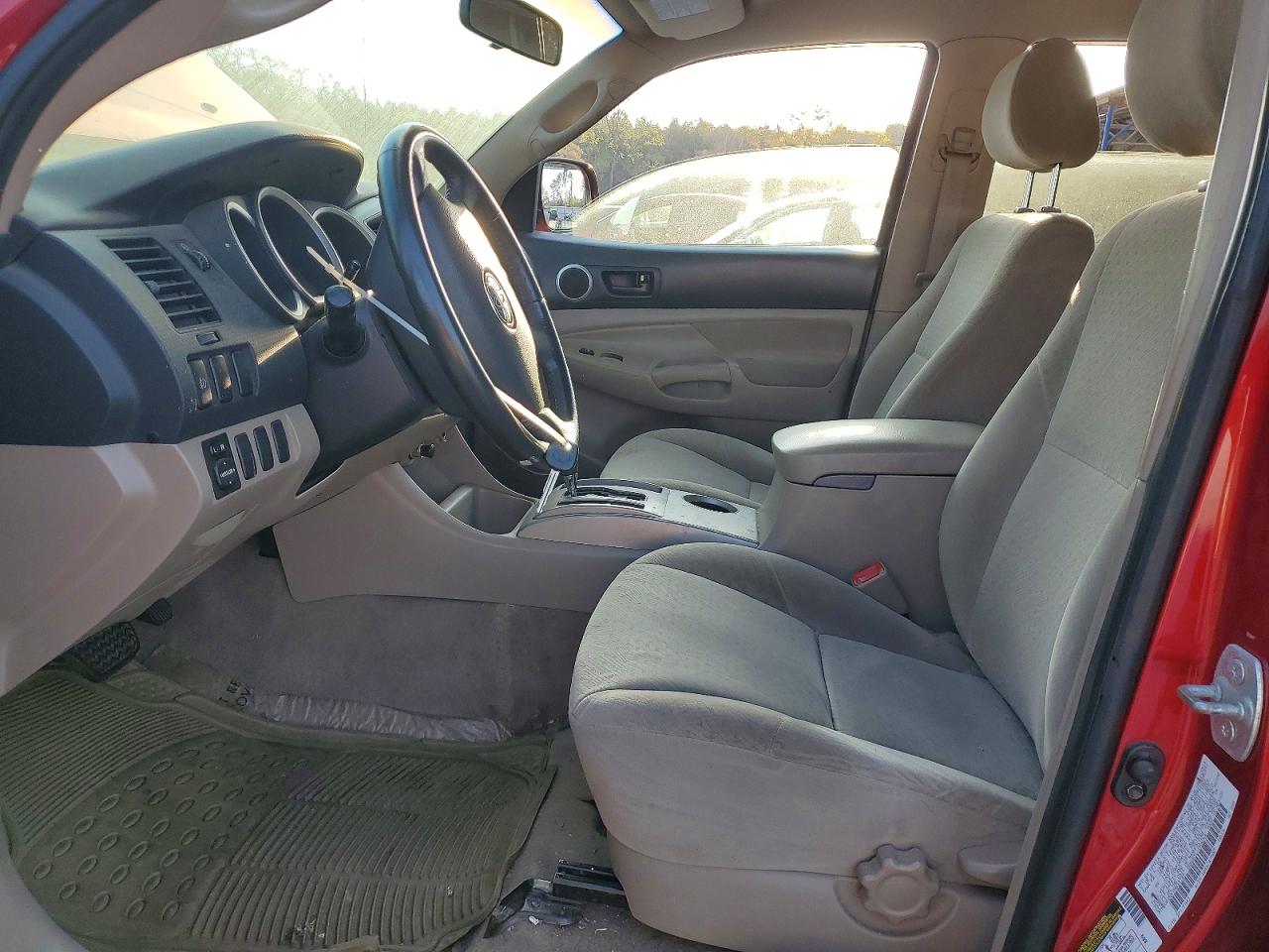 2007 Toyota Tacoma Prerunner V6 Red vin: 3TMJU62NX7M033745