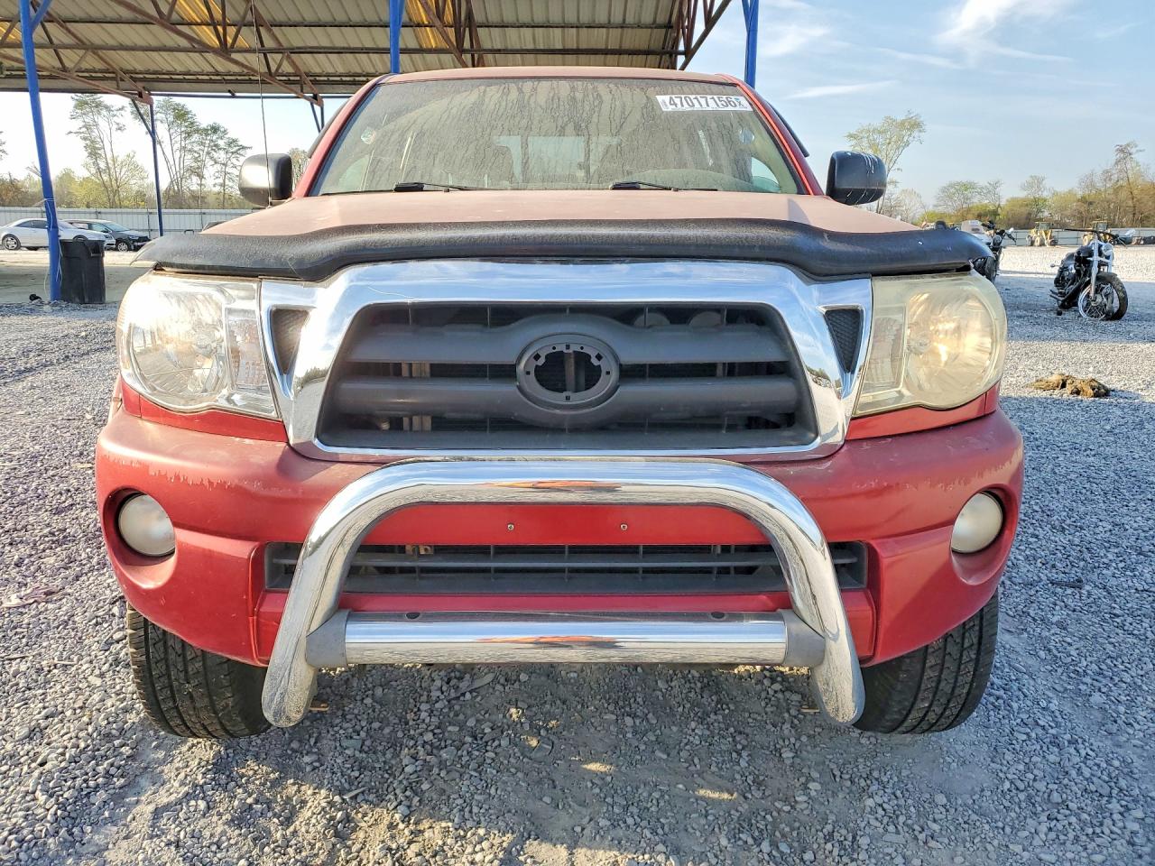 2007 Toyota Tacoma Prerunner V6 Red vin: 3TMJU62NX7M033745