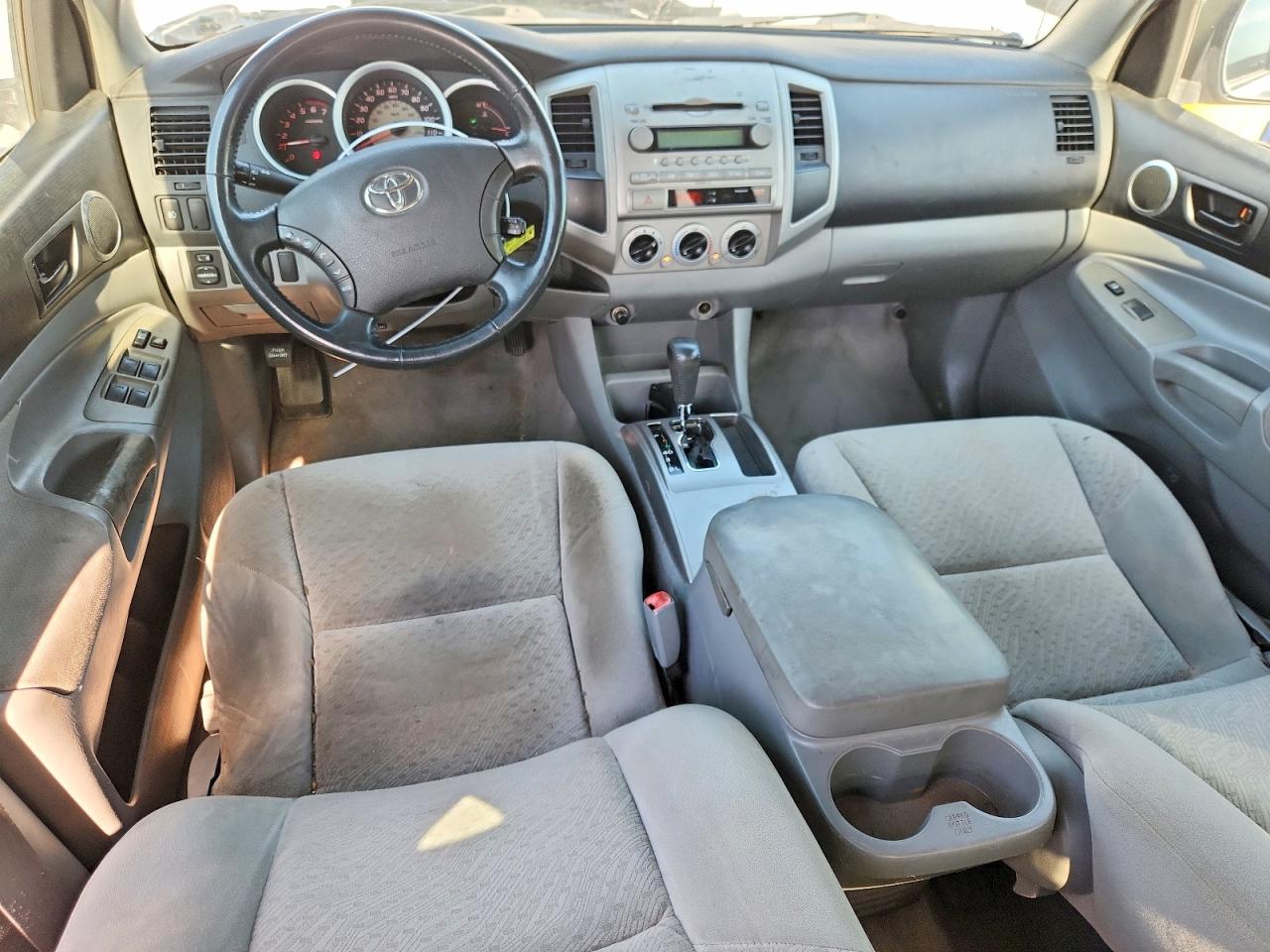 2007 Toyota Tacoma Double Cab Prerunner Silver vin: 3TMJU62NX7M048472
