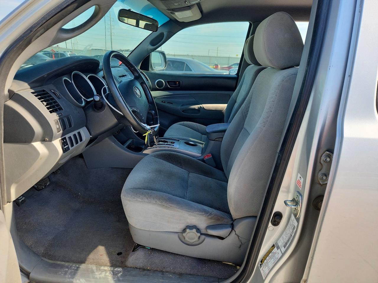 2007 Toyota Tacoma Double Cab Prerunner Silver vin: 3TMJU62NX7M048472