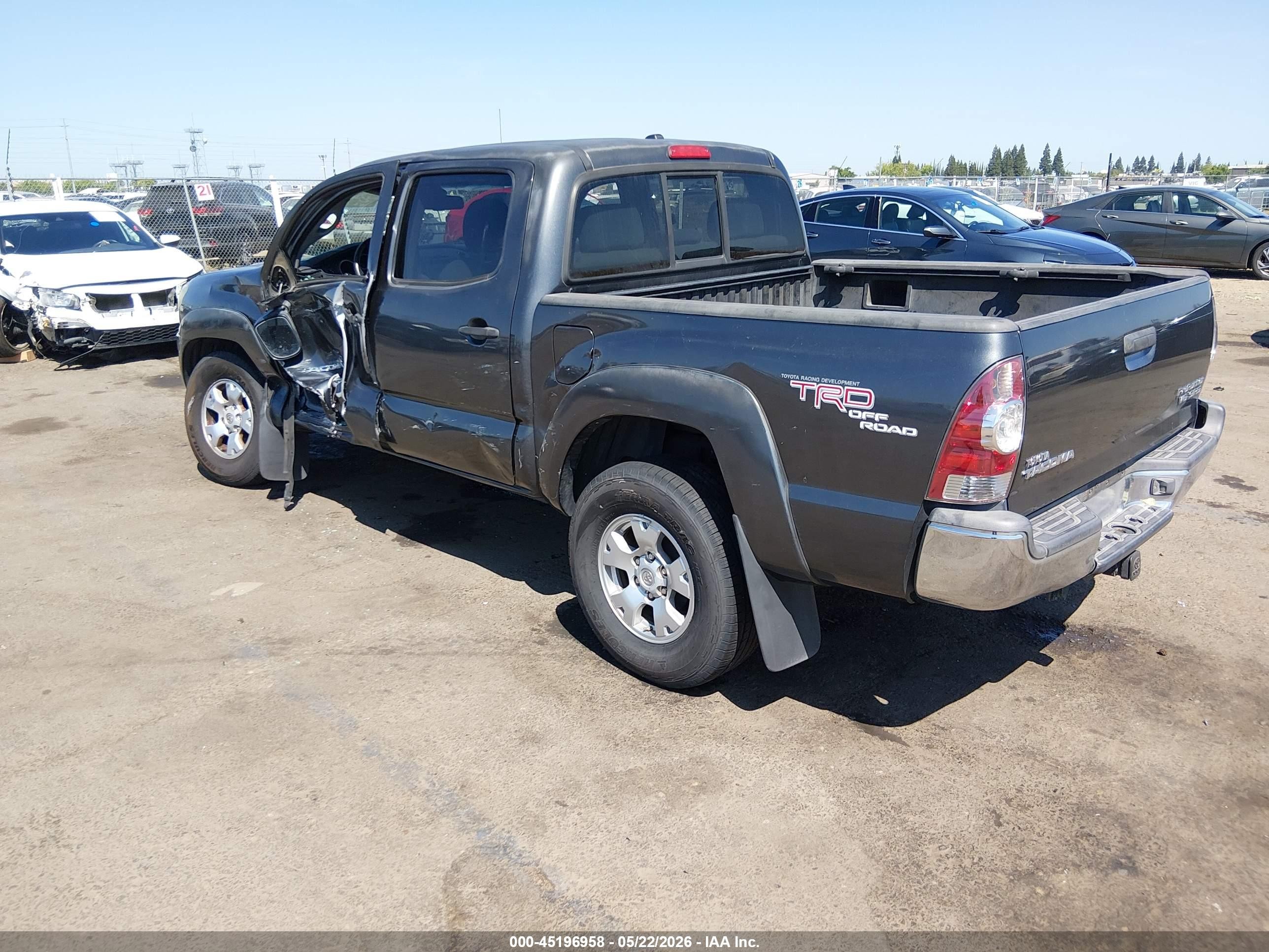 2009 Toyota Tacoma Prerunner V6 Серый vin: 3TMJU62NX9M078655