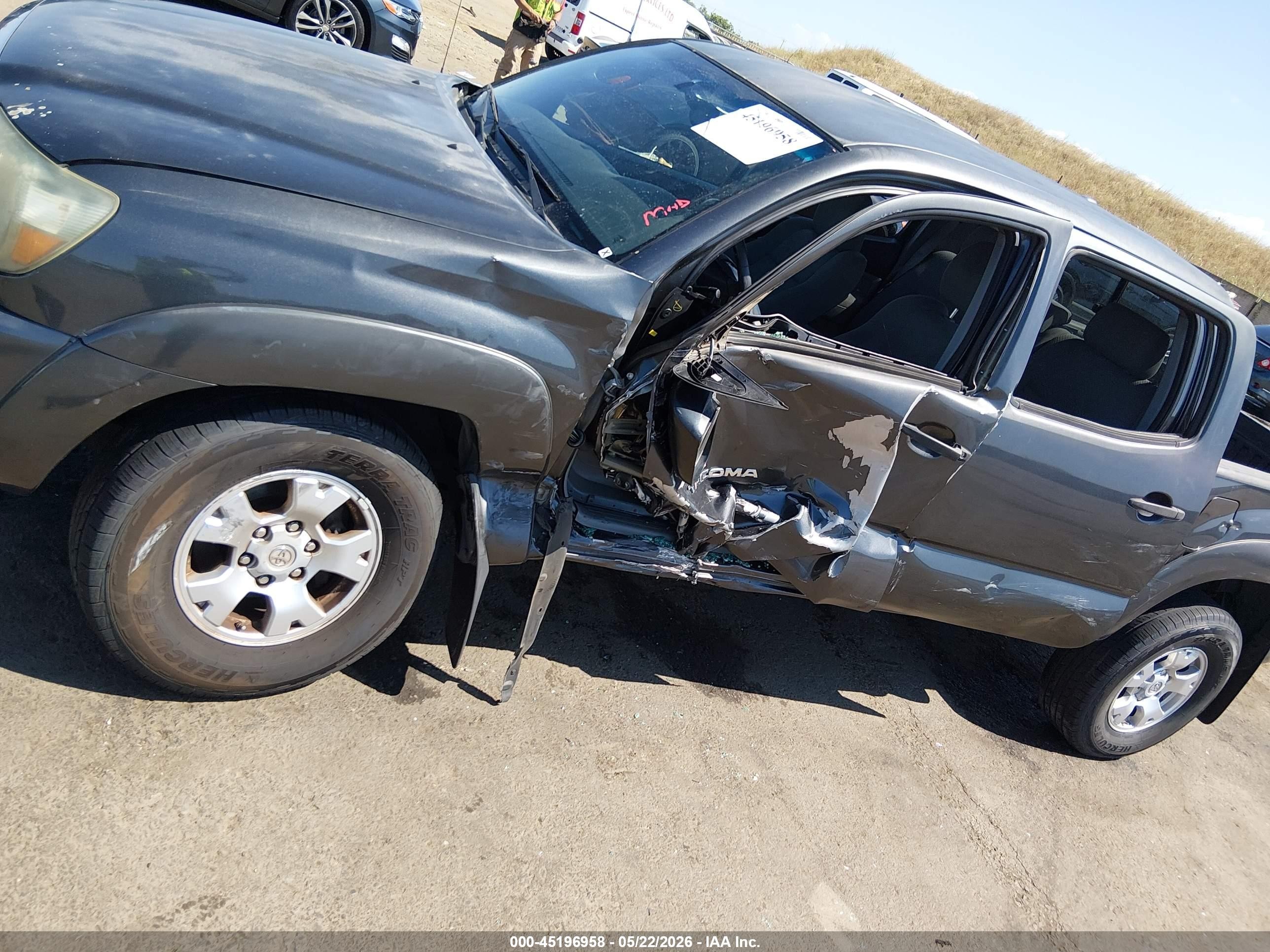 2009 Toyota Tacoma Prerunner V6 Серый vin: 3TMJU62NX9M078655