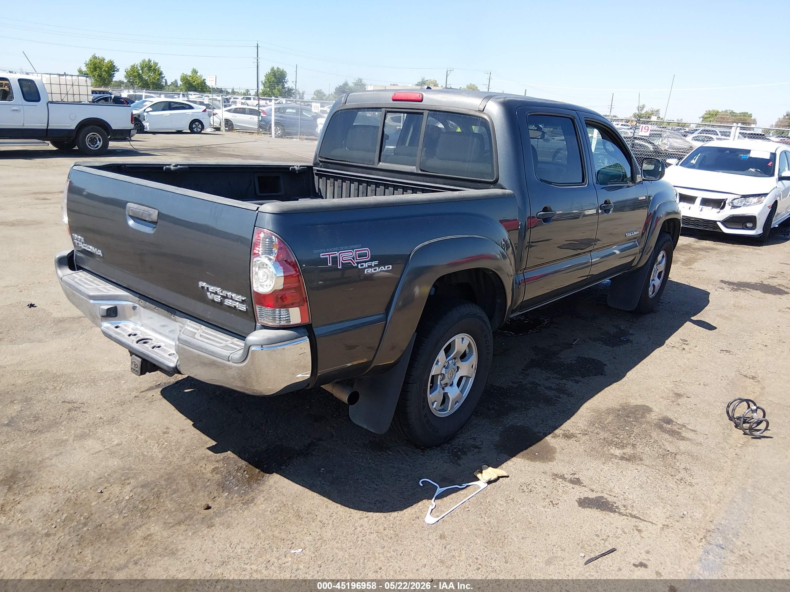 2009 Toyota Tacoma Prerunner V6 Серый vin: 3TMJU62NX9M078655
