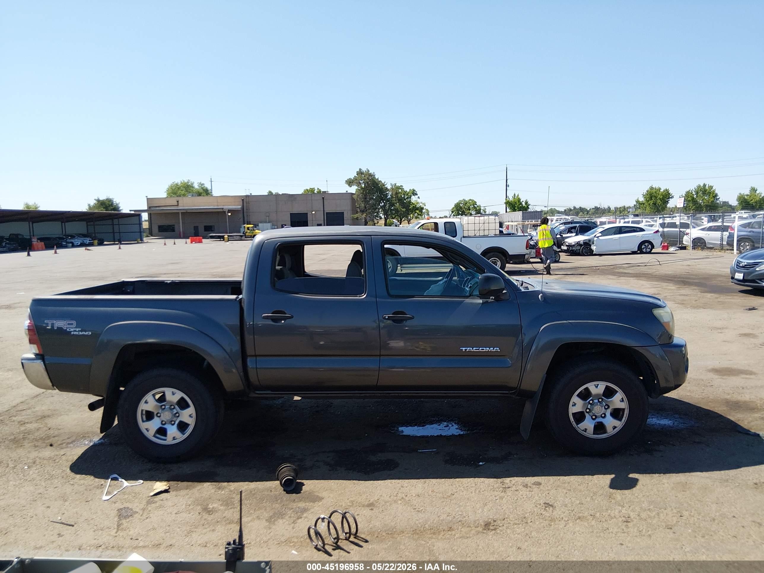 2009 Toyota Tacoma Prerunner V6 Серый vin: 3TMJU62NX9M078655
