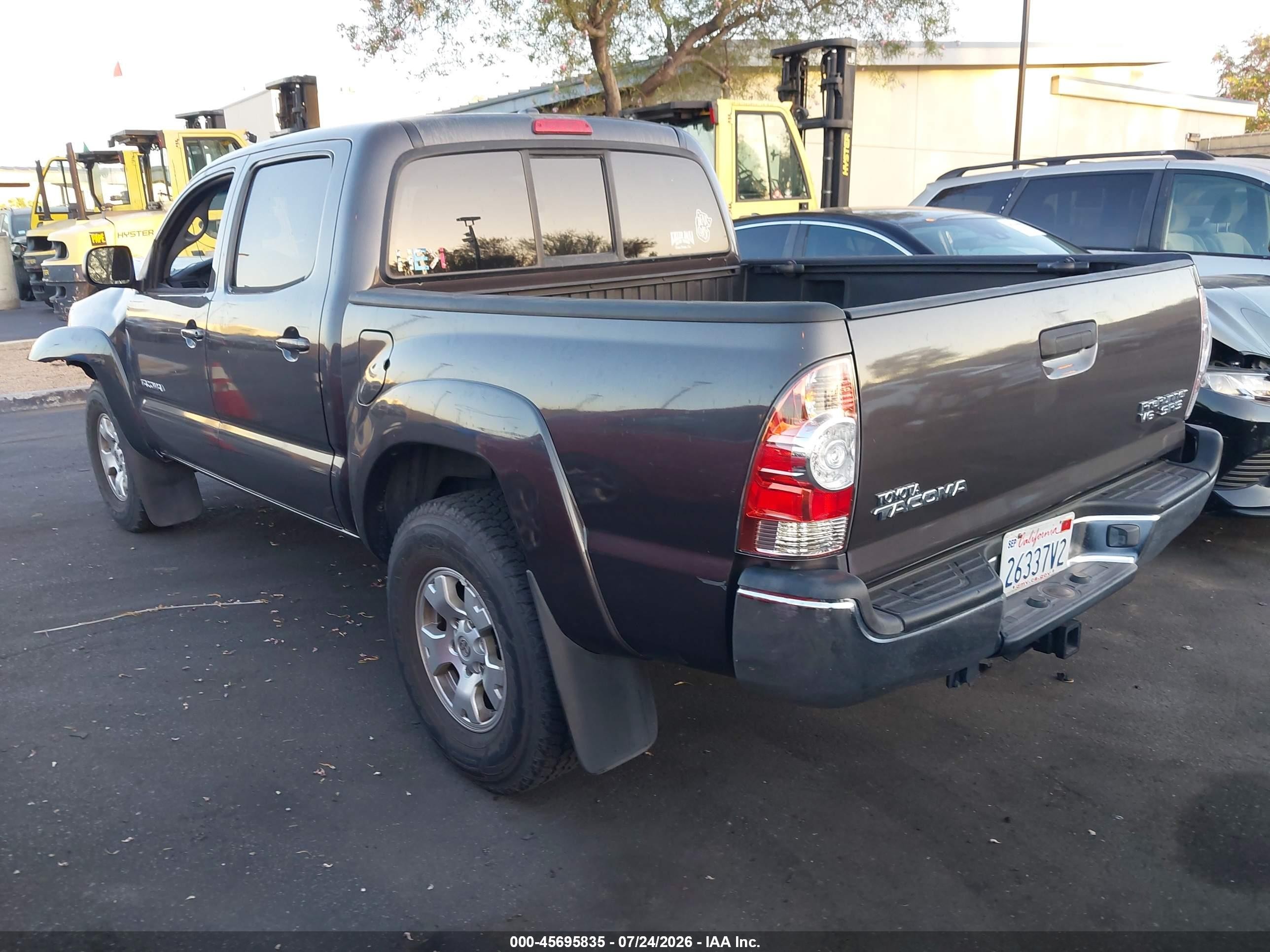 2009 Toyota Tacoma Prerunner V6 Gray vin: 3TMJU62NX9M091051