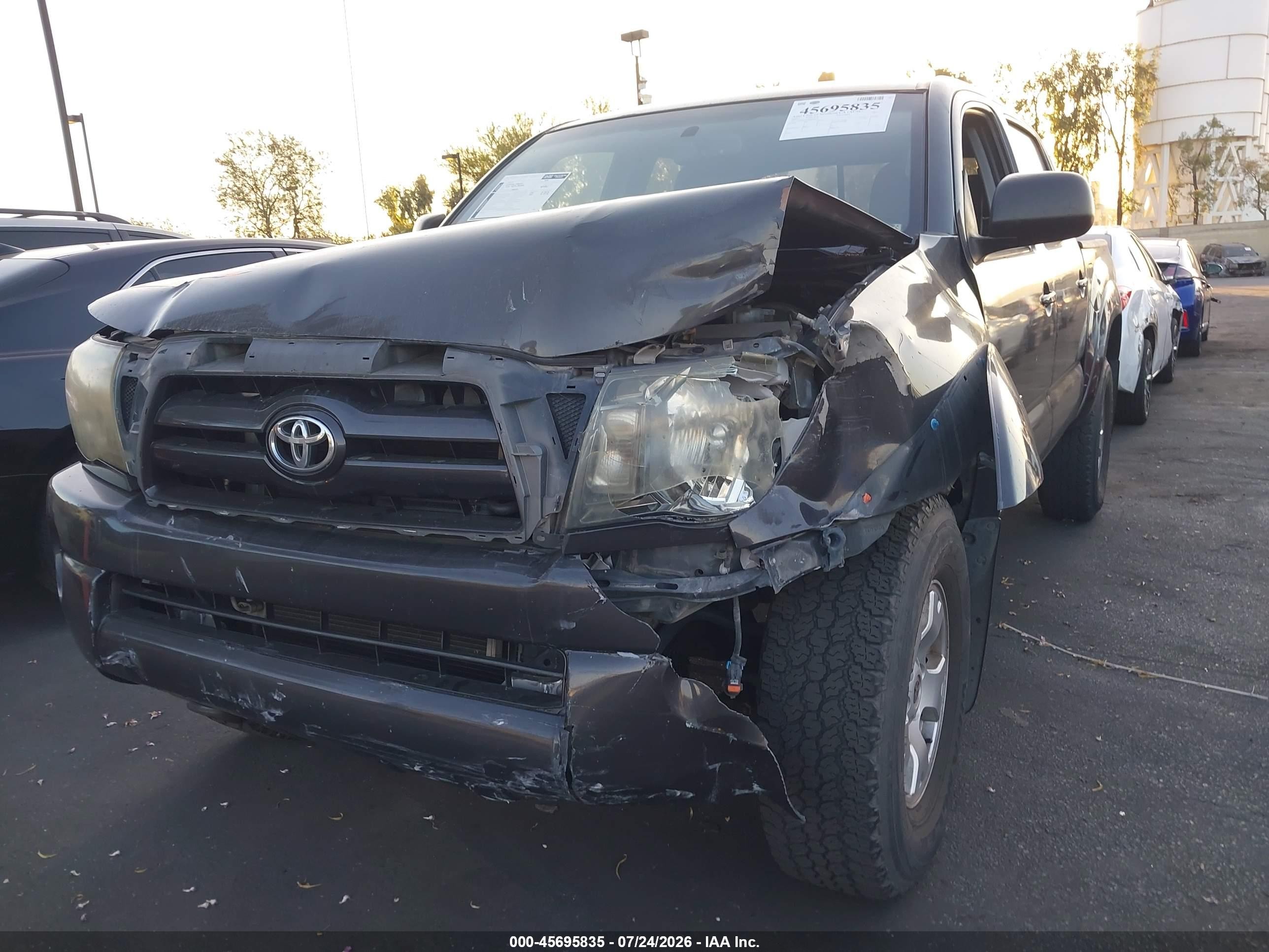 2009 Toyota Tacoma Prerunner V6 Gray vin: 3TMJU62NX9M091051