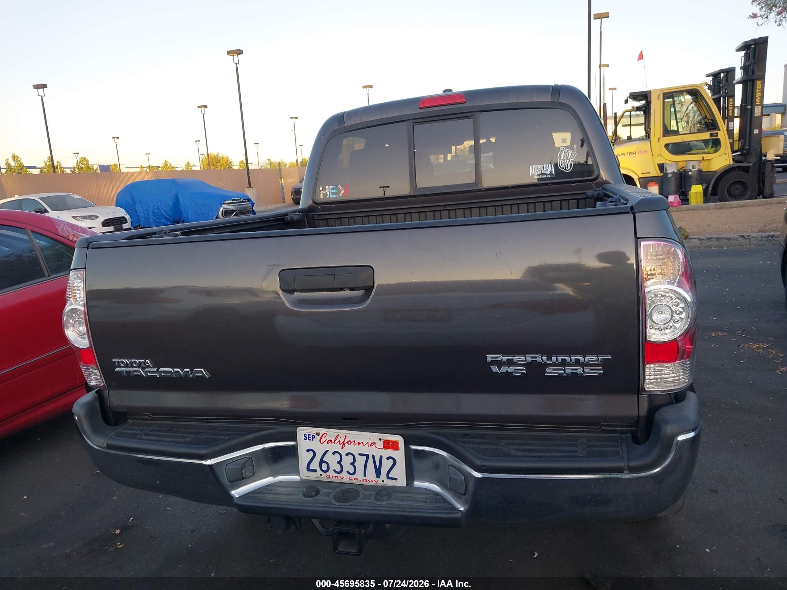 2009 Toyota Tacoma Prerunner V6 Gray vin: 3TMJU62NX9M091051