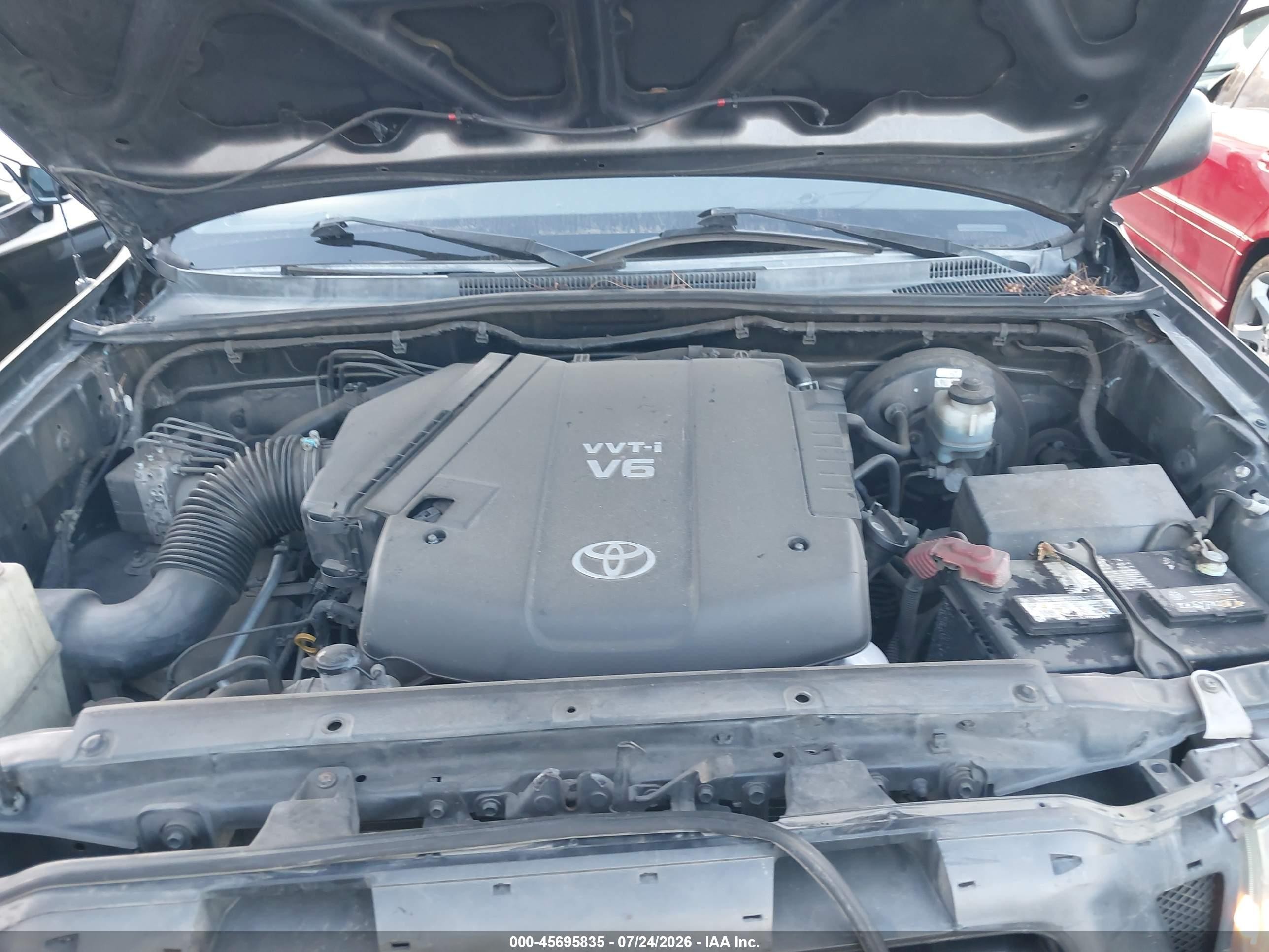 2009 Toyota Tacoma Prerunner V6 Gray vin: 3TMJU62NX9M091051