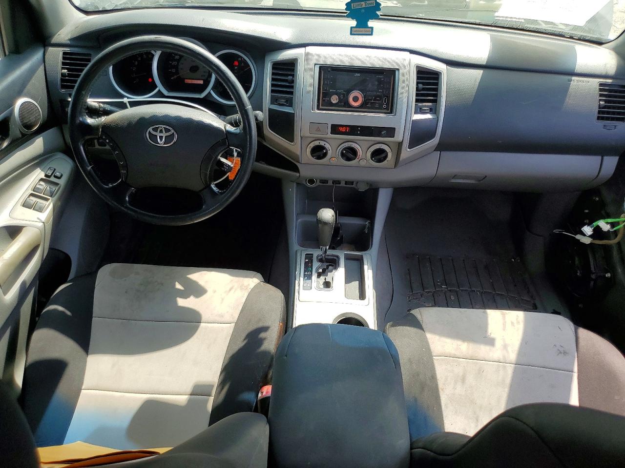 2009 Toyota Tacoma Double Cab Prerunner Gray vin: 3TMJU62NX9M091499