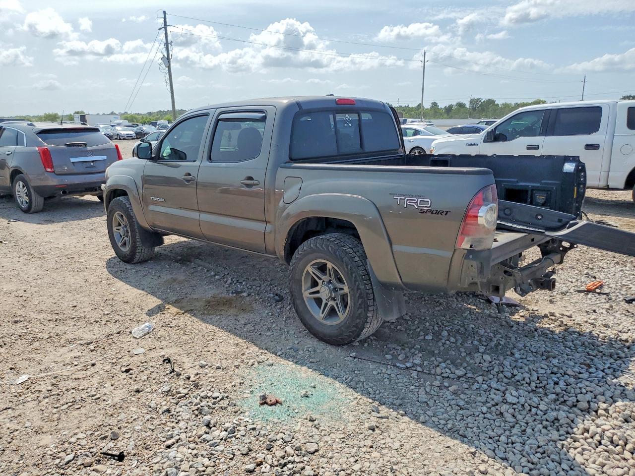 2009 Toyota Tacoma Double Cab Prerunner Gray vin: 3TMJU62NX9M091499