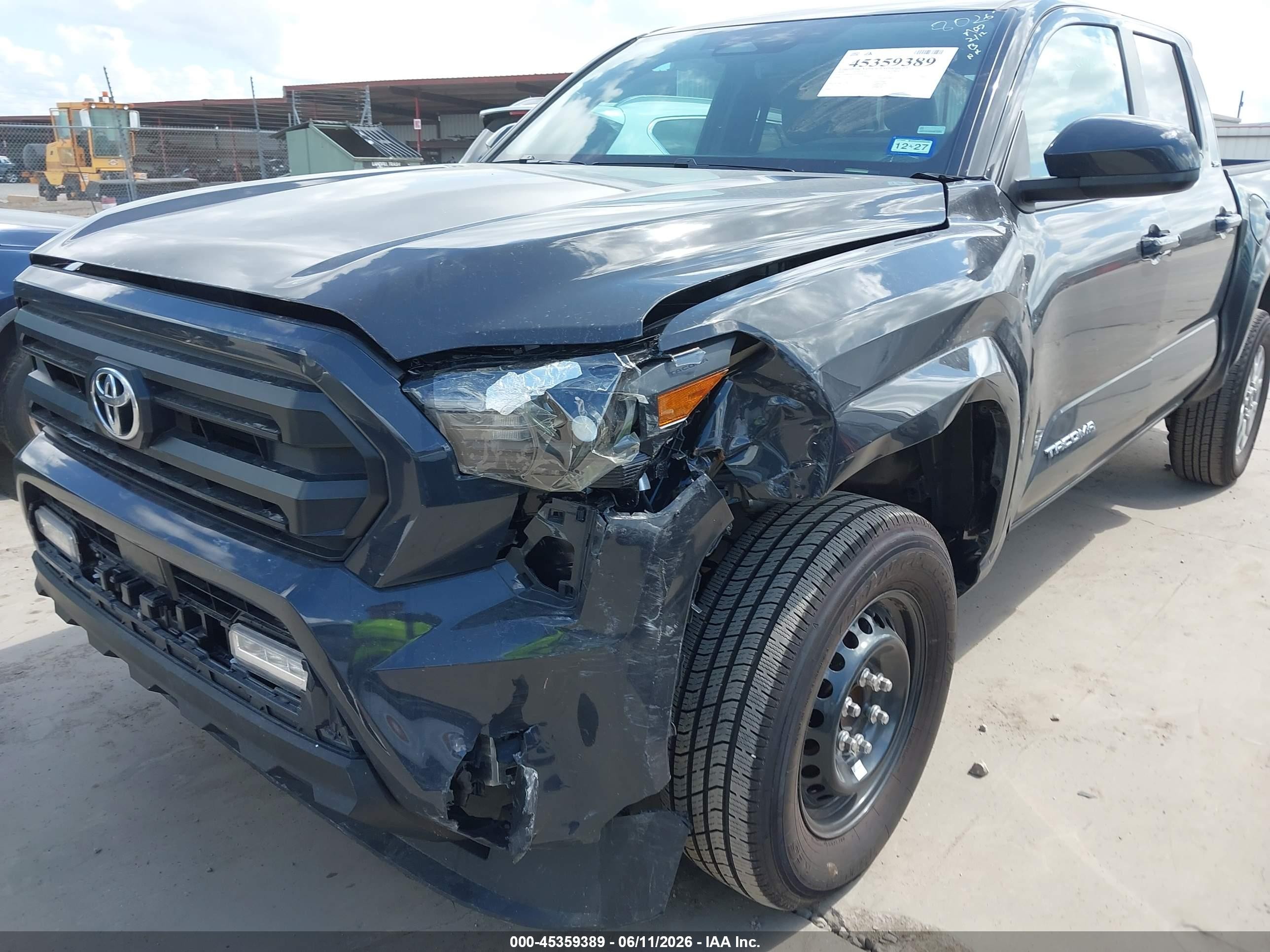 2026 Toyota Tacoma Sr5 Черный vin: 3TMKB5FN3TM058026