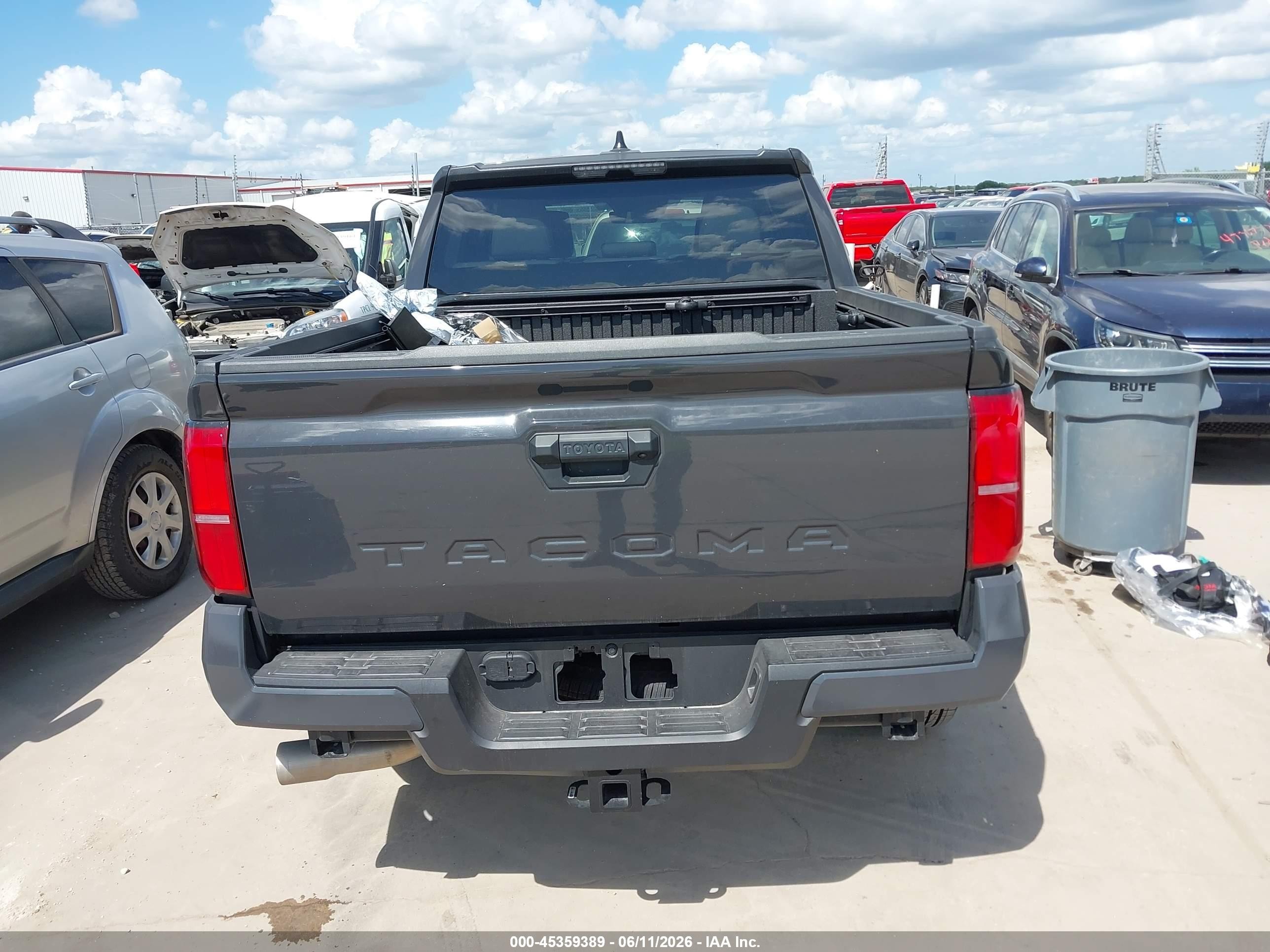 2026 Toyota Tacoma Sr5 Черный vin: 3TMKB5FN3TM058026