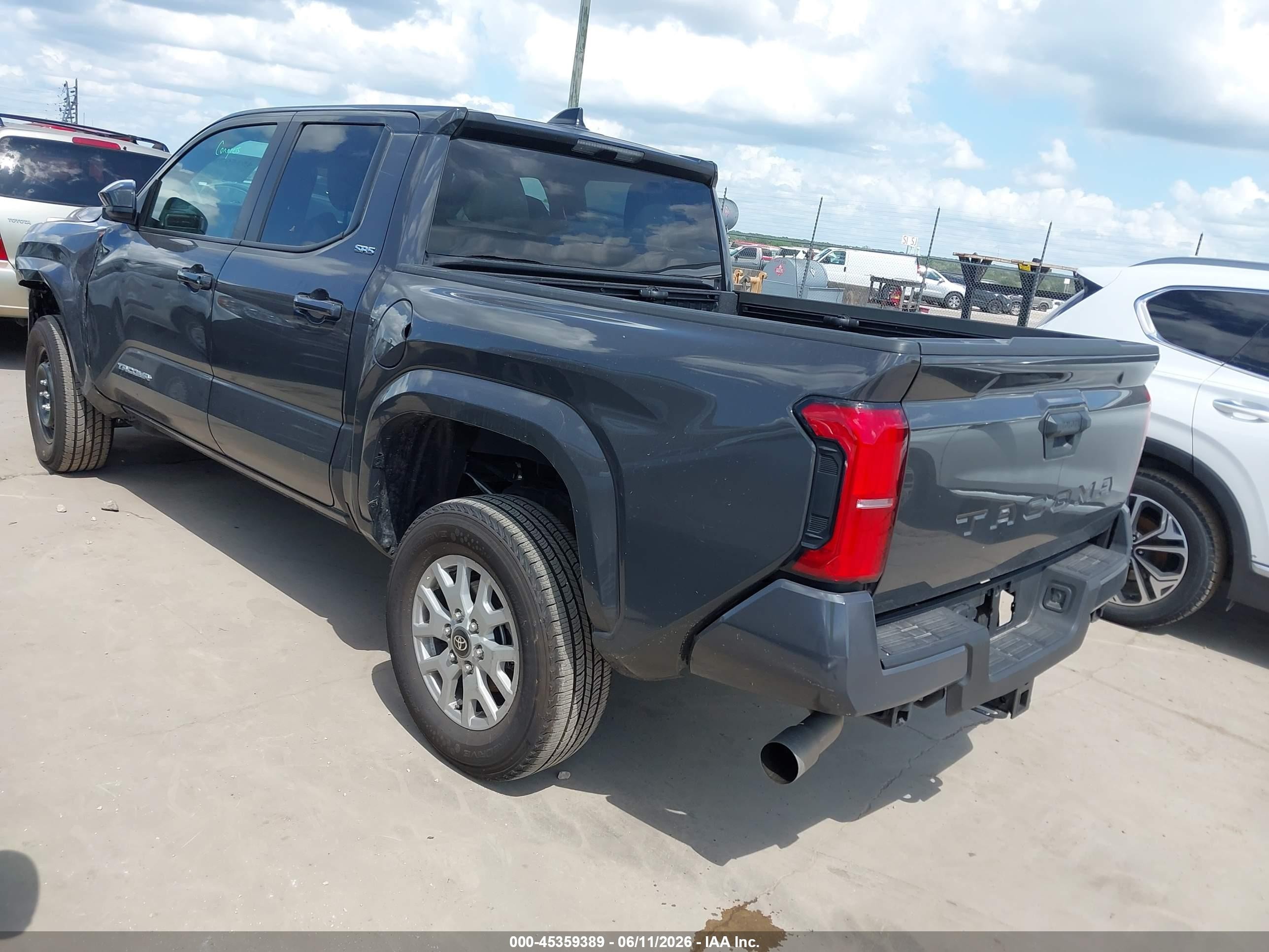 2026 Toyota Tacoma Sr5 Черный vin: 3TMKB5FN3TM058026