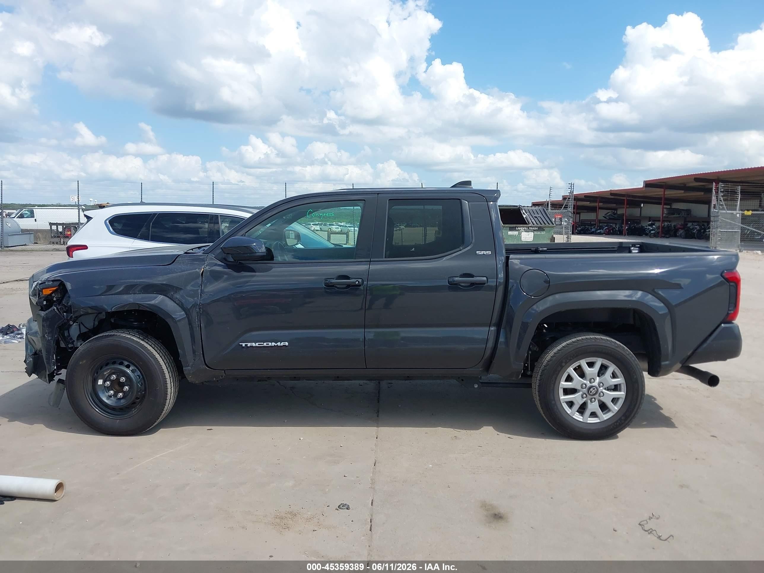 2026 Toyota Tacoma Sr5 Черный vin: 3TMKB5FN3TM058026