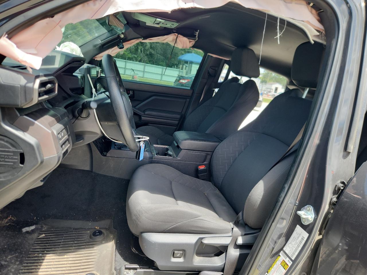 2024 Toyota Tacoma Sr5 Gray vin: 3TMKB5FN4RM023973 Damage: Airbag - Front Right, Deployed, Replacement Required