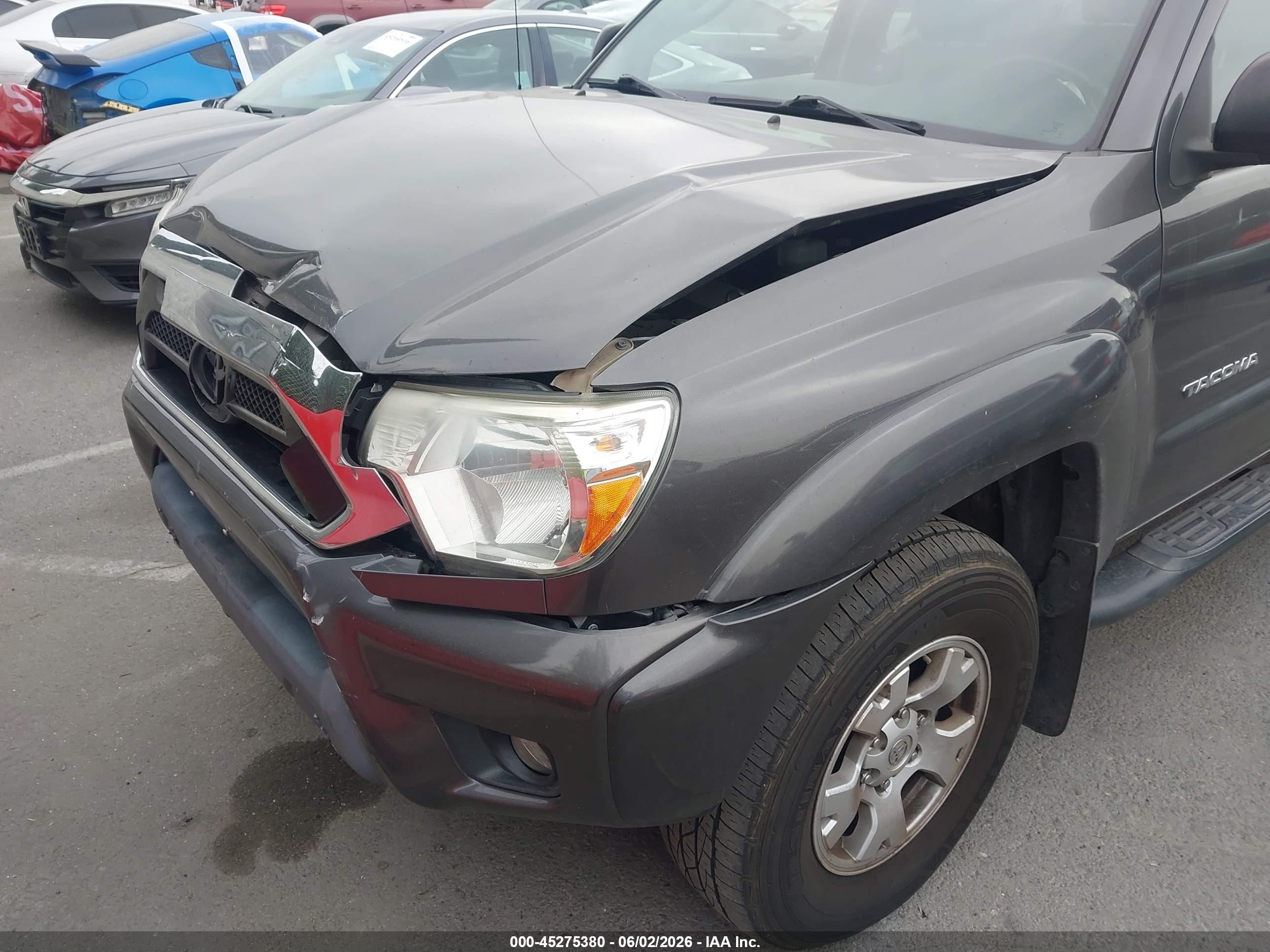 2012 Toyota Tacoma Prerunner V6 Gray vin: 3TMKU4HN0CM031769
