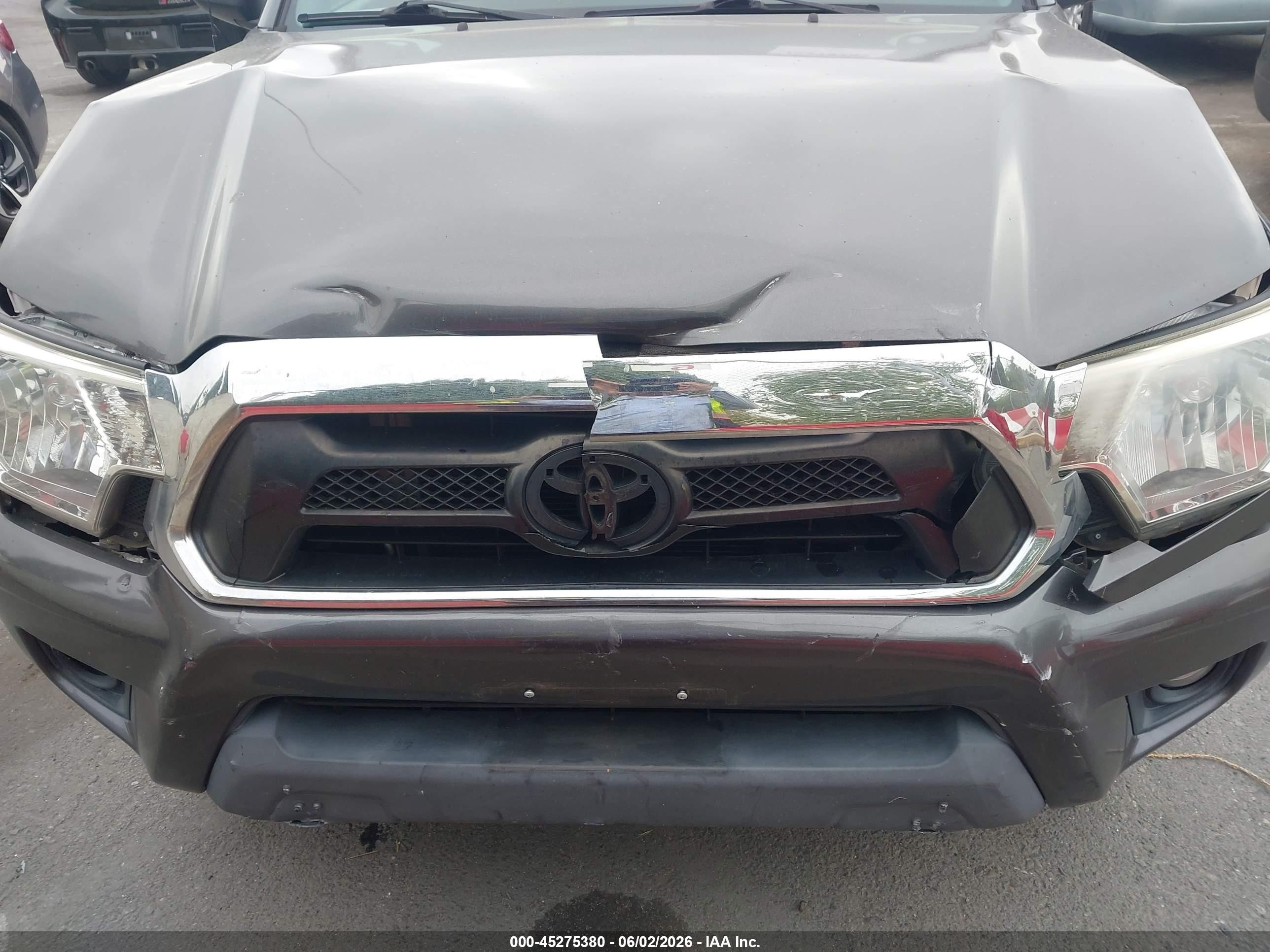 2012 Toyota Tacoma Prerunner V6 Gray vin: 3TMKU4HN0CM031769