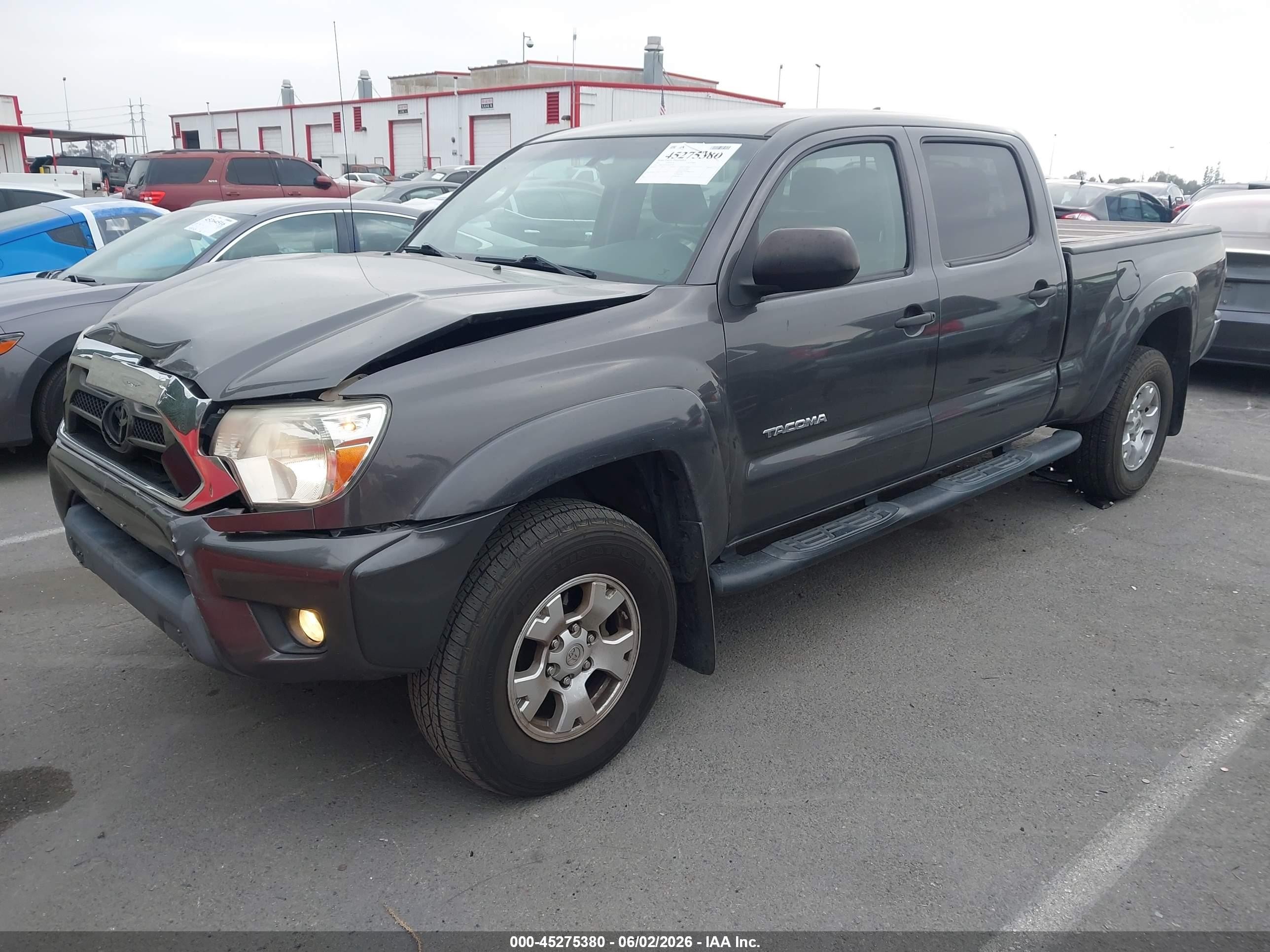 2012 Toyota Tacoma Prerunner V6 Gray vin: 3TMKU4HN0CM031769
