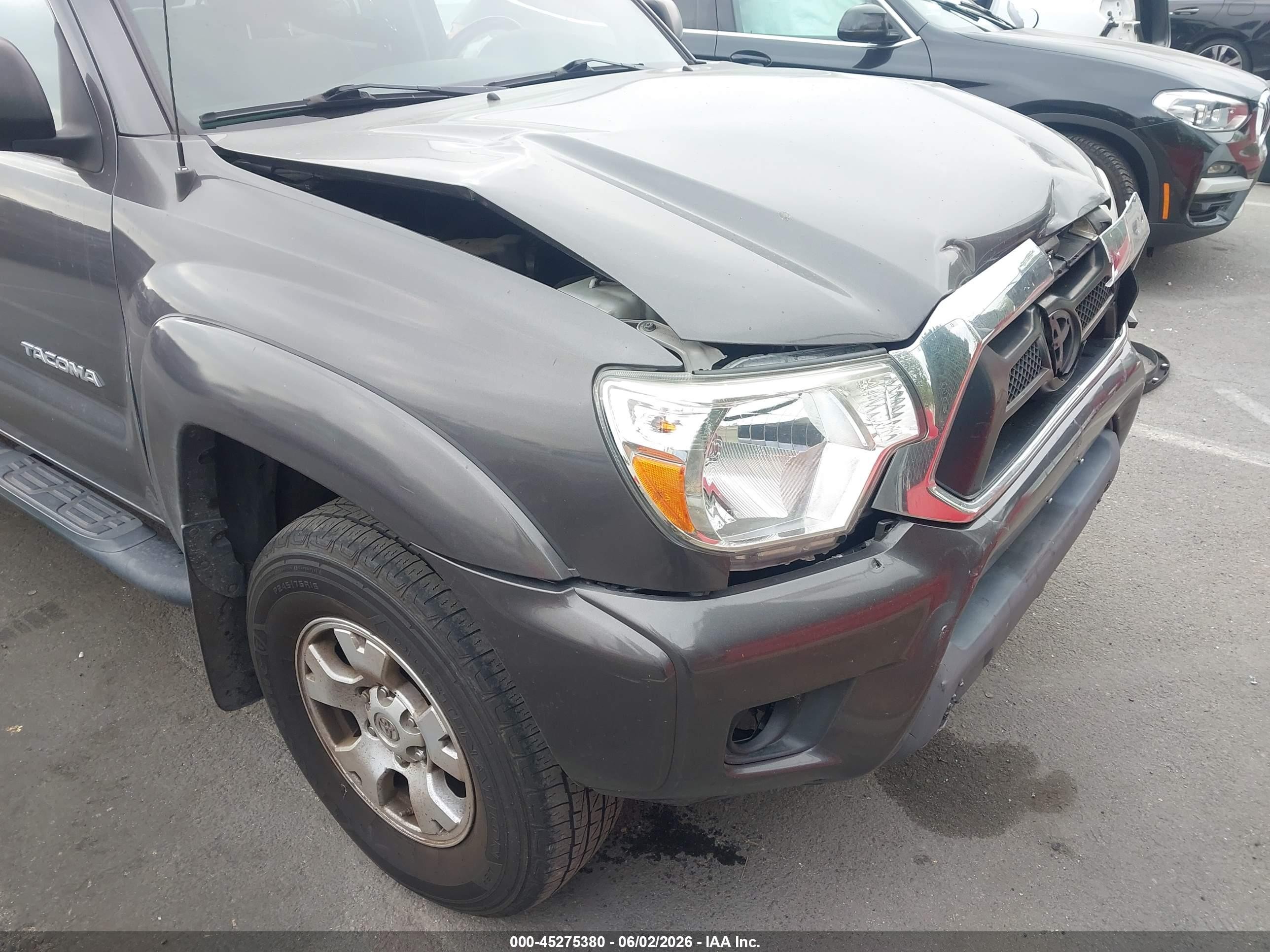 2012 Toyota Tacoma Prerunner V6 Gray vin: 3TMKU4HN0CM031769