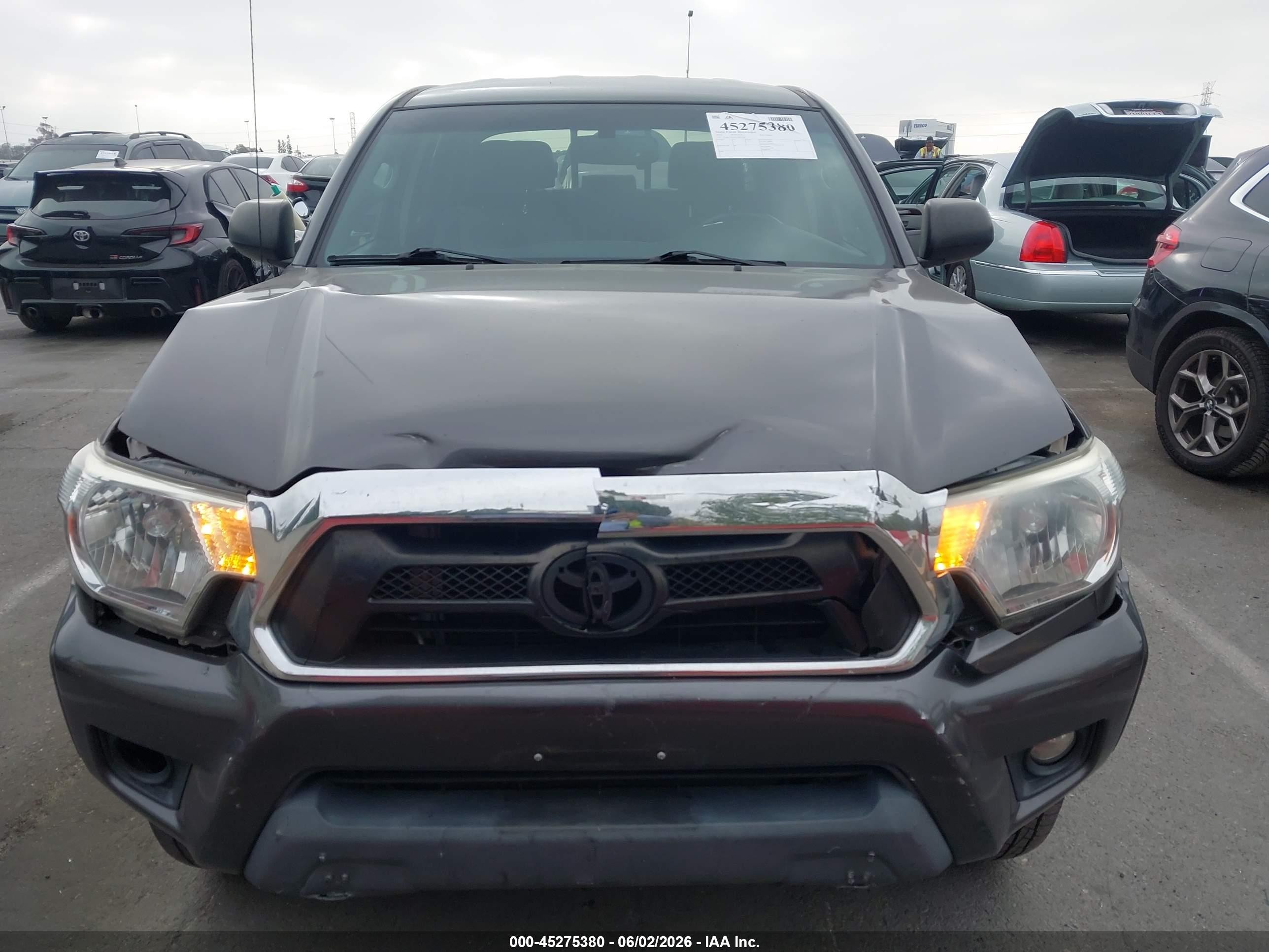 2012 Toyota Tacoma Prerunner V6 Gray vin: 3TMKU4HN0CM031769