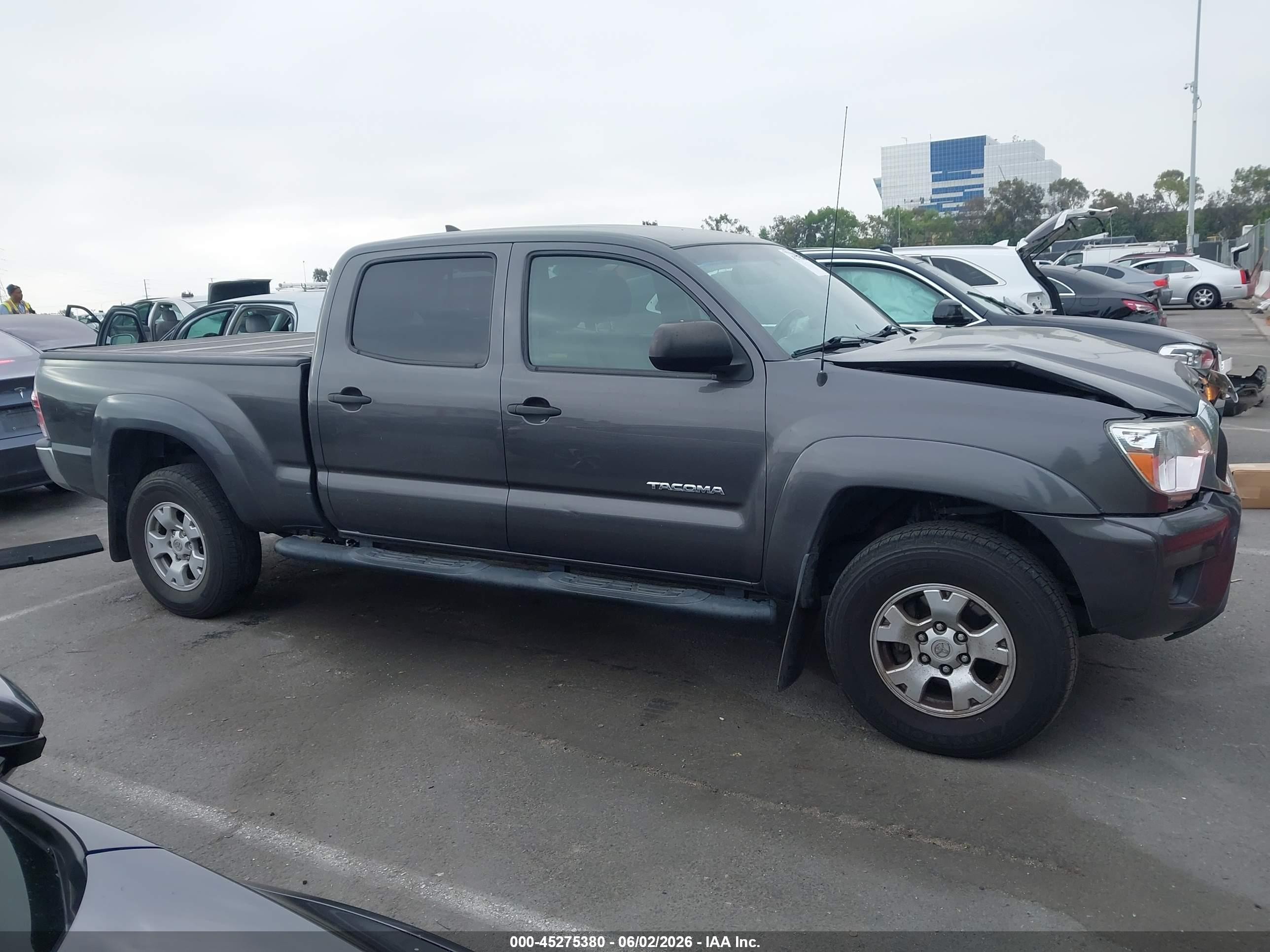 2012 Toyota Tacoma Prerunner V6 Gray vin: 3TMKU4HN0CM031769