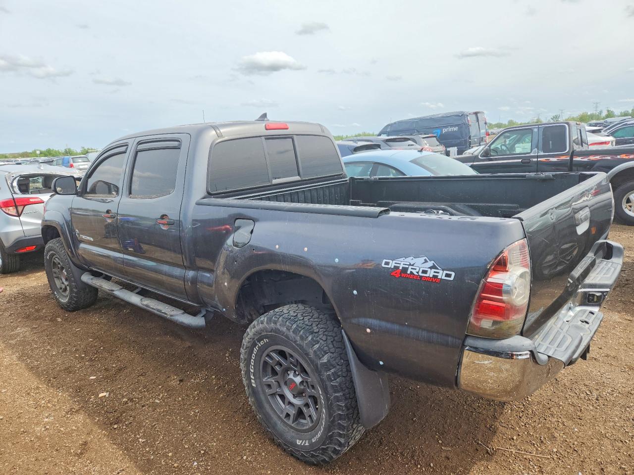 2014 Toyota Tacoma Double Cab Prerunner Long Bed Gray vin: 3TMKU4HN0EM040295