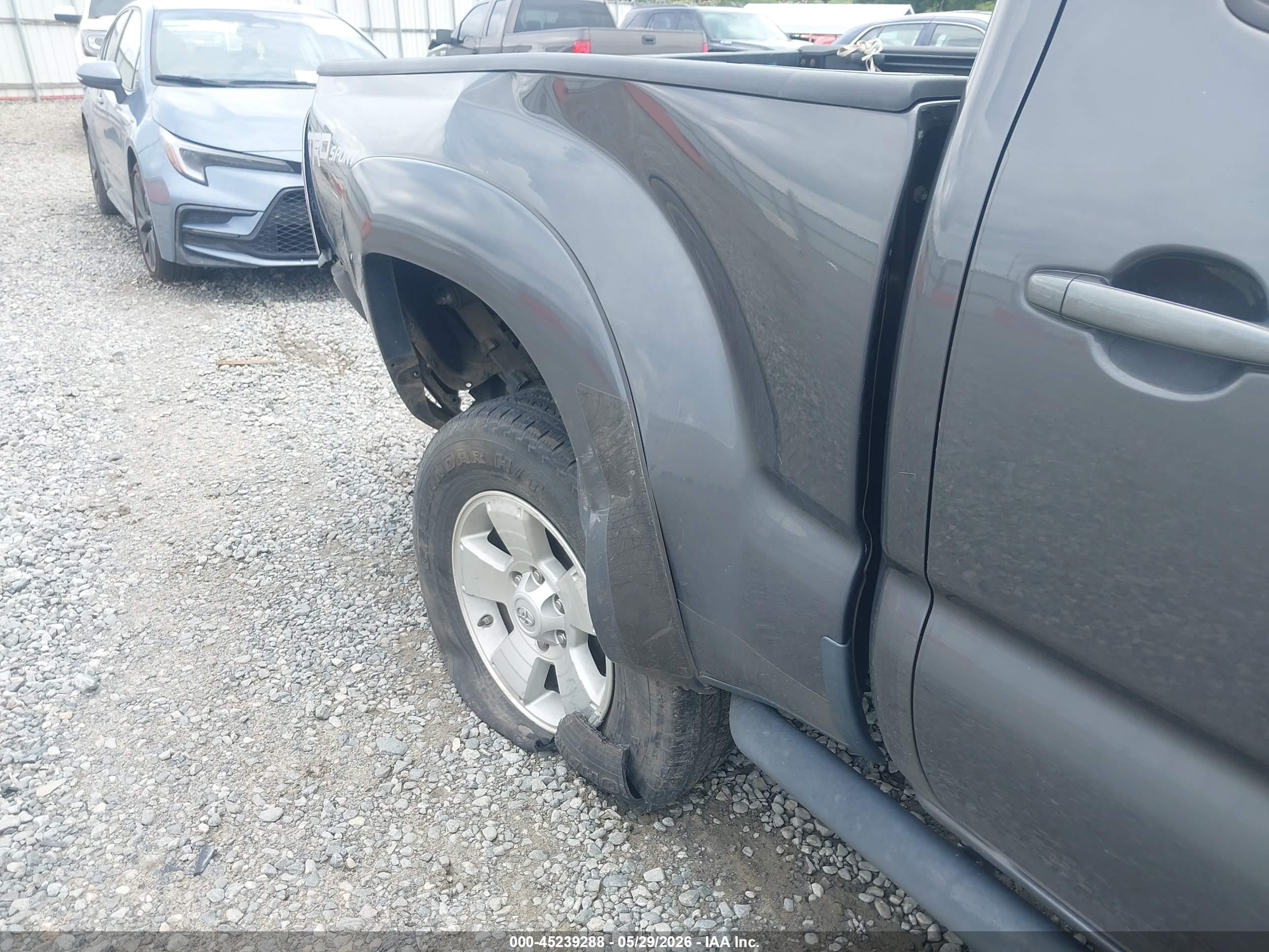 2015 Toyota Tacoma Prerunner V6 Gray vin: 3TMKU4HN0FM043649