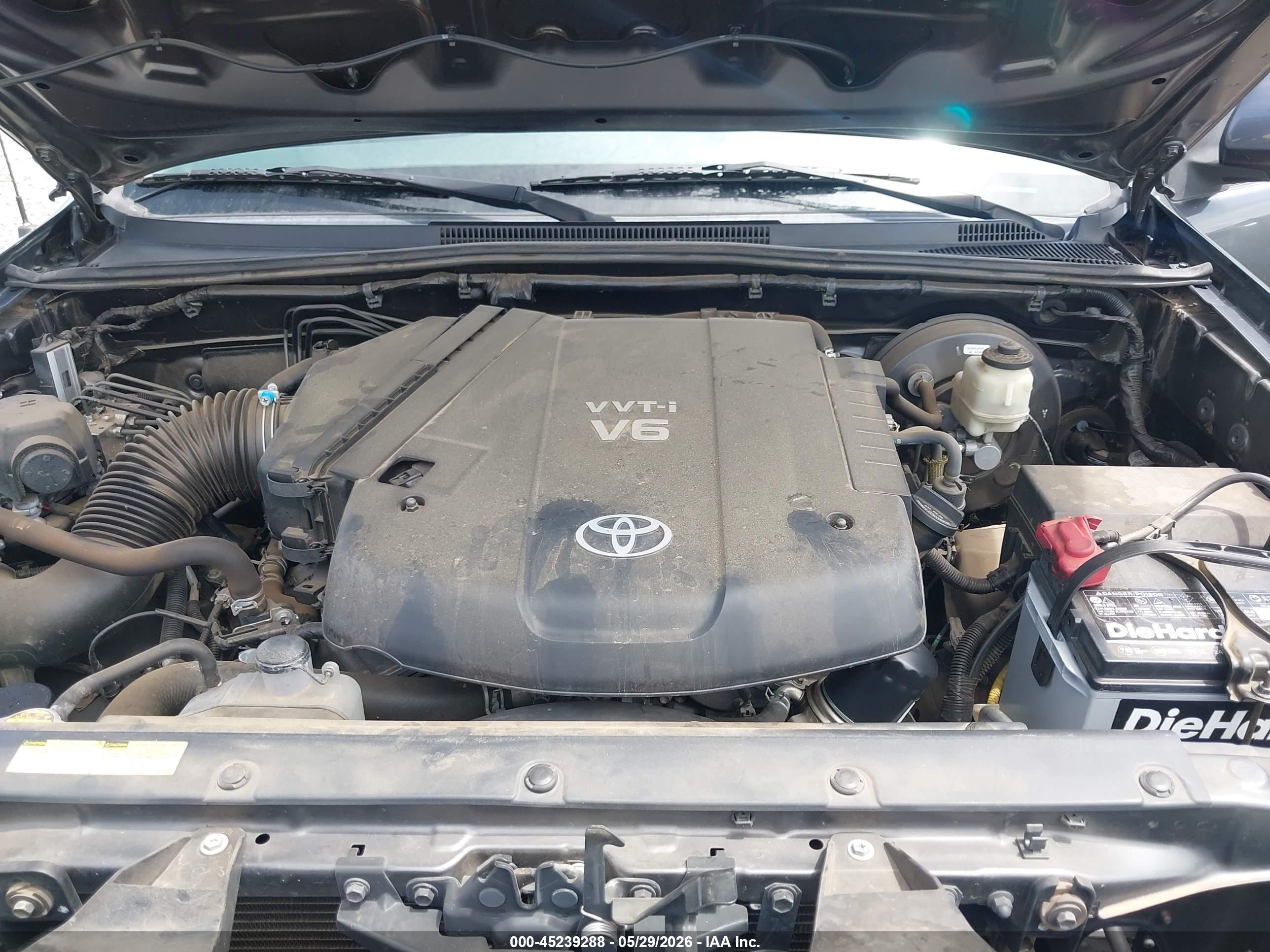 2015 Toyota Tacoma Prerunner V6 Gray vin: 3TMKU4HN0FM043649