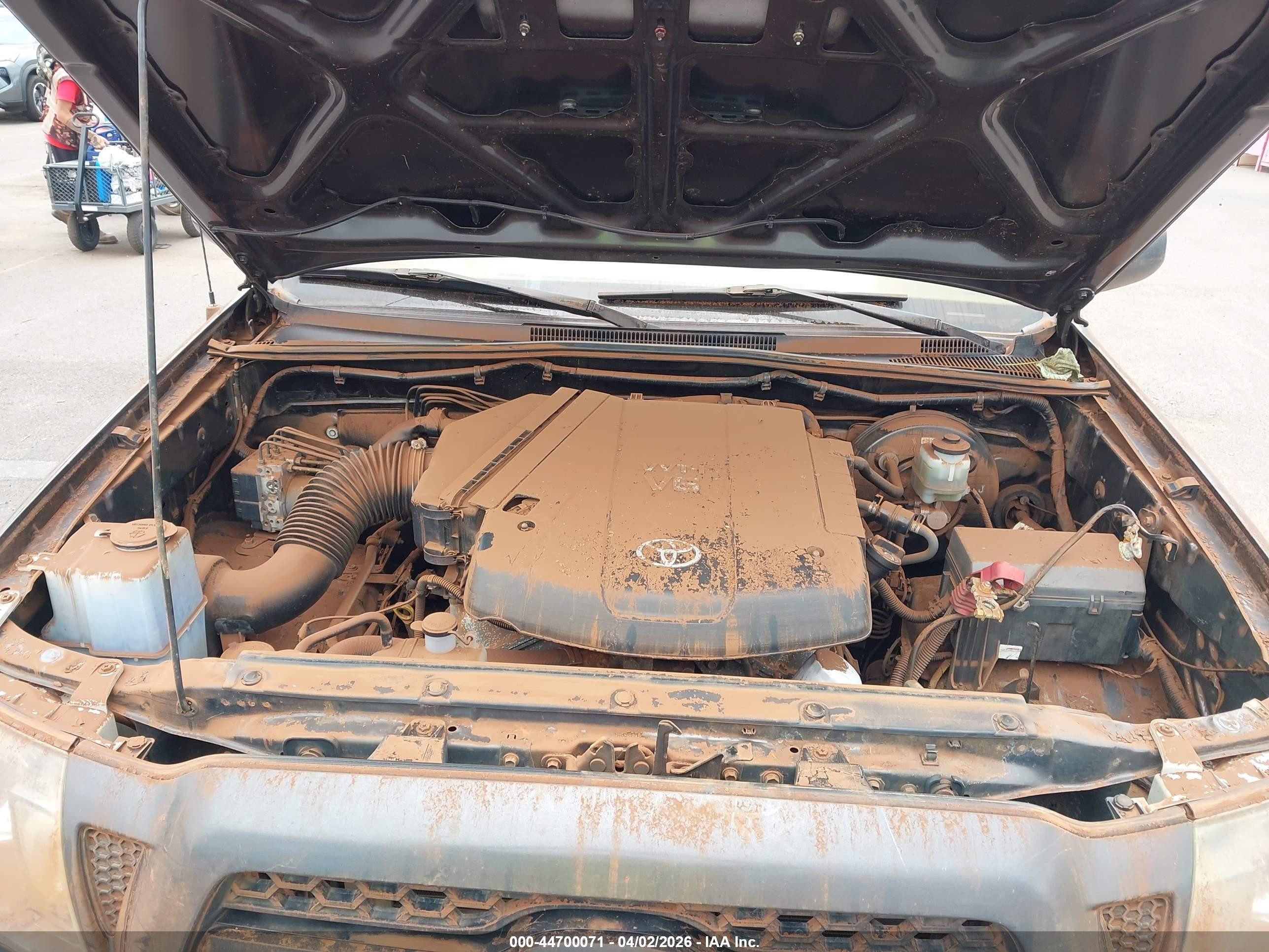 2011 Toyota Tacoma Prerunner V6 Gray vin: 3TMKU4HN1BM027938