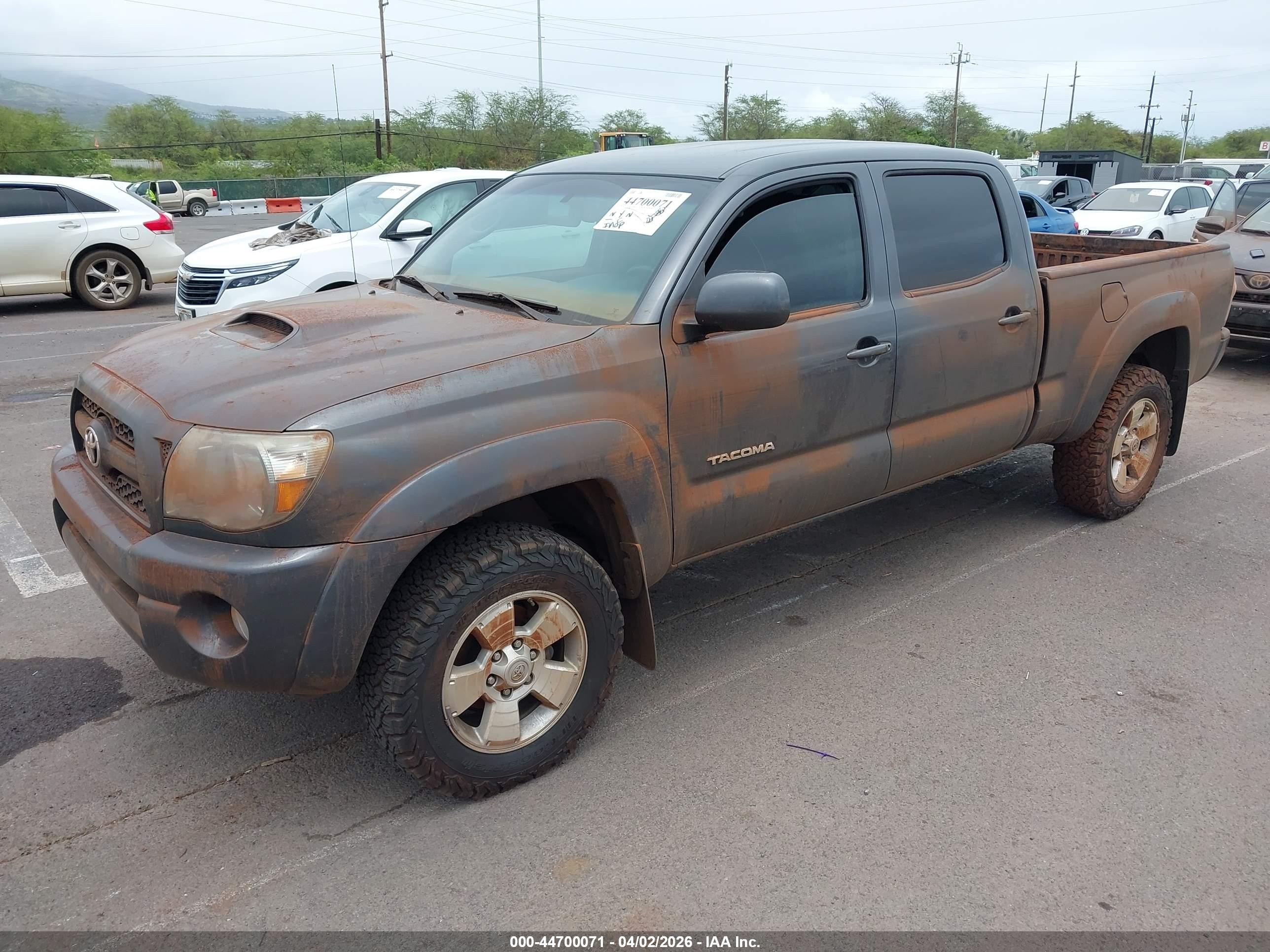 2011 Toyota Tacoma Prerunner V6 Gray vin: 3TMKU4HN1BM027938