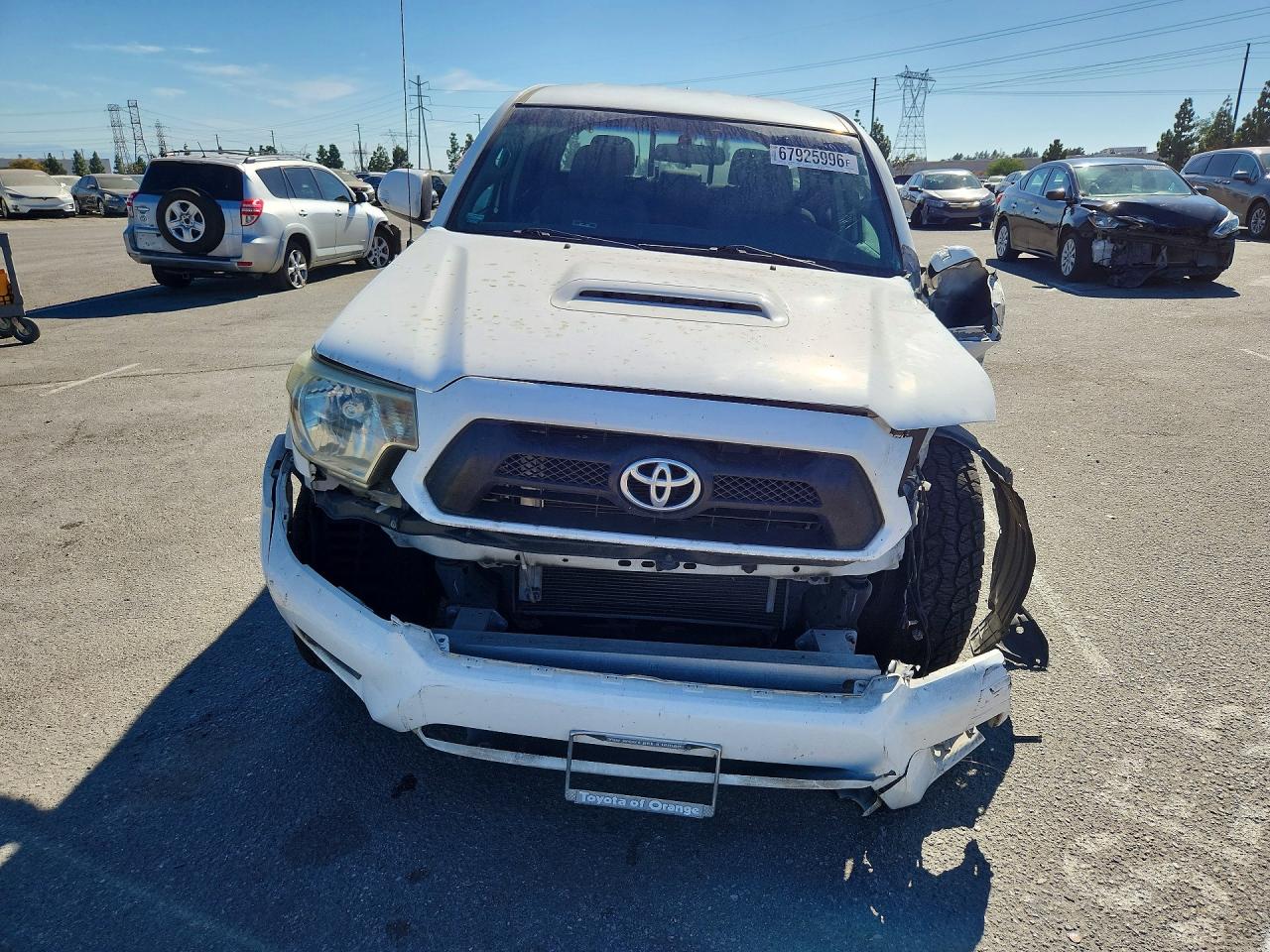 2015 Toyota Tacoma Double Cab Prerunner Long Bed White vin: 3TMKU4HN1FM046530