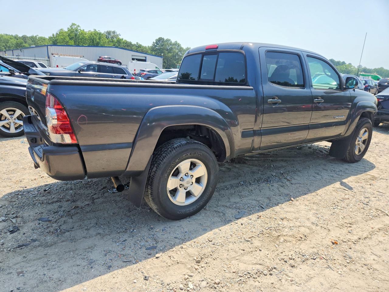 2011 Toyota Tacoma Double Cab Prerunner Long Bed Gray vin: 3TMKU4HN2BM029083