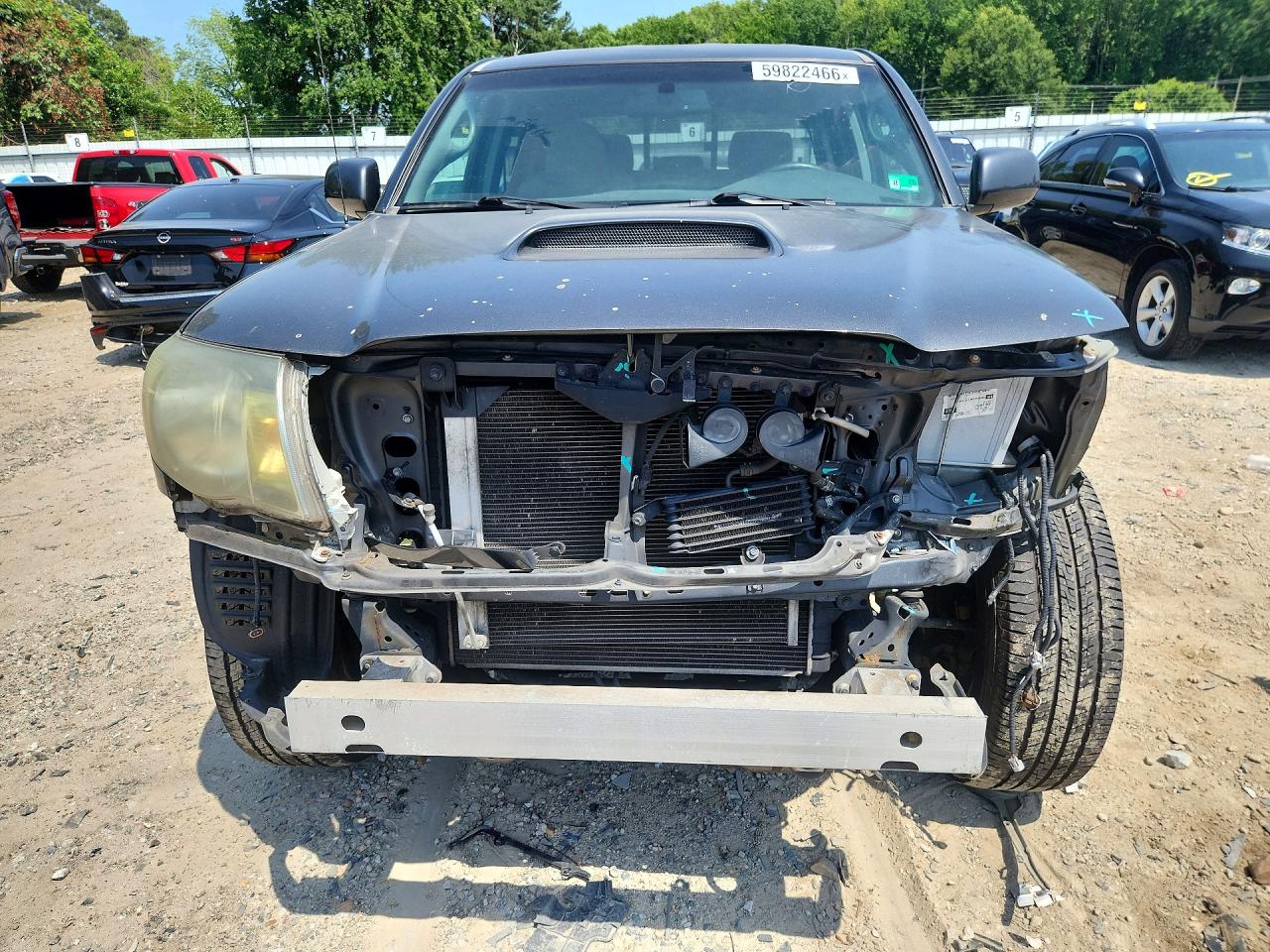 2011 Toyota Tacoma Double Cab Prerunner Long Bed Gray vin: 3TMKU4HN2BM029083